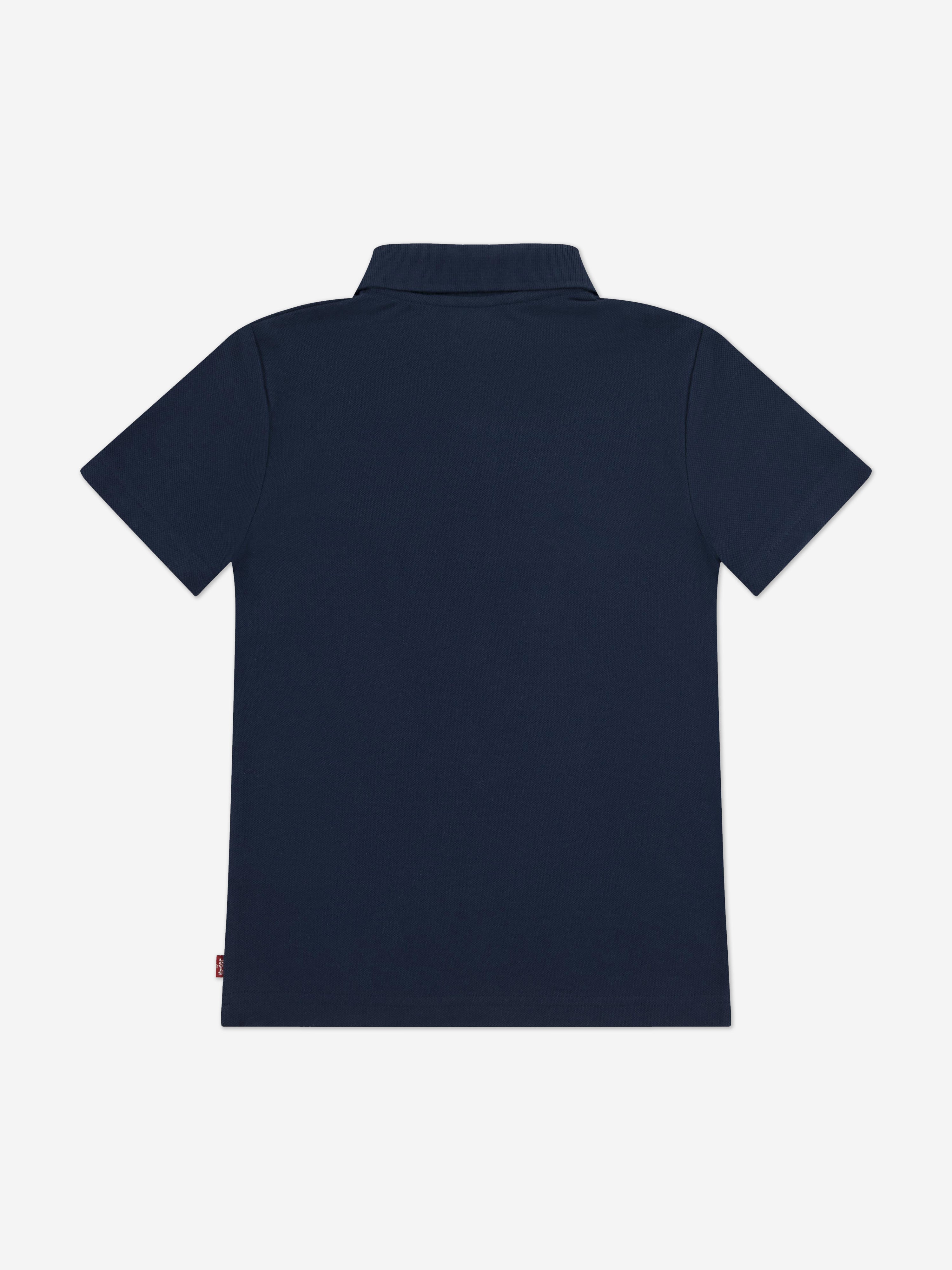 Levi's Boys Back Neck Tape Polo Shirt in Navy