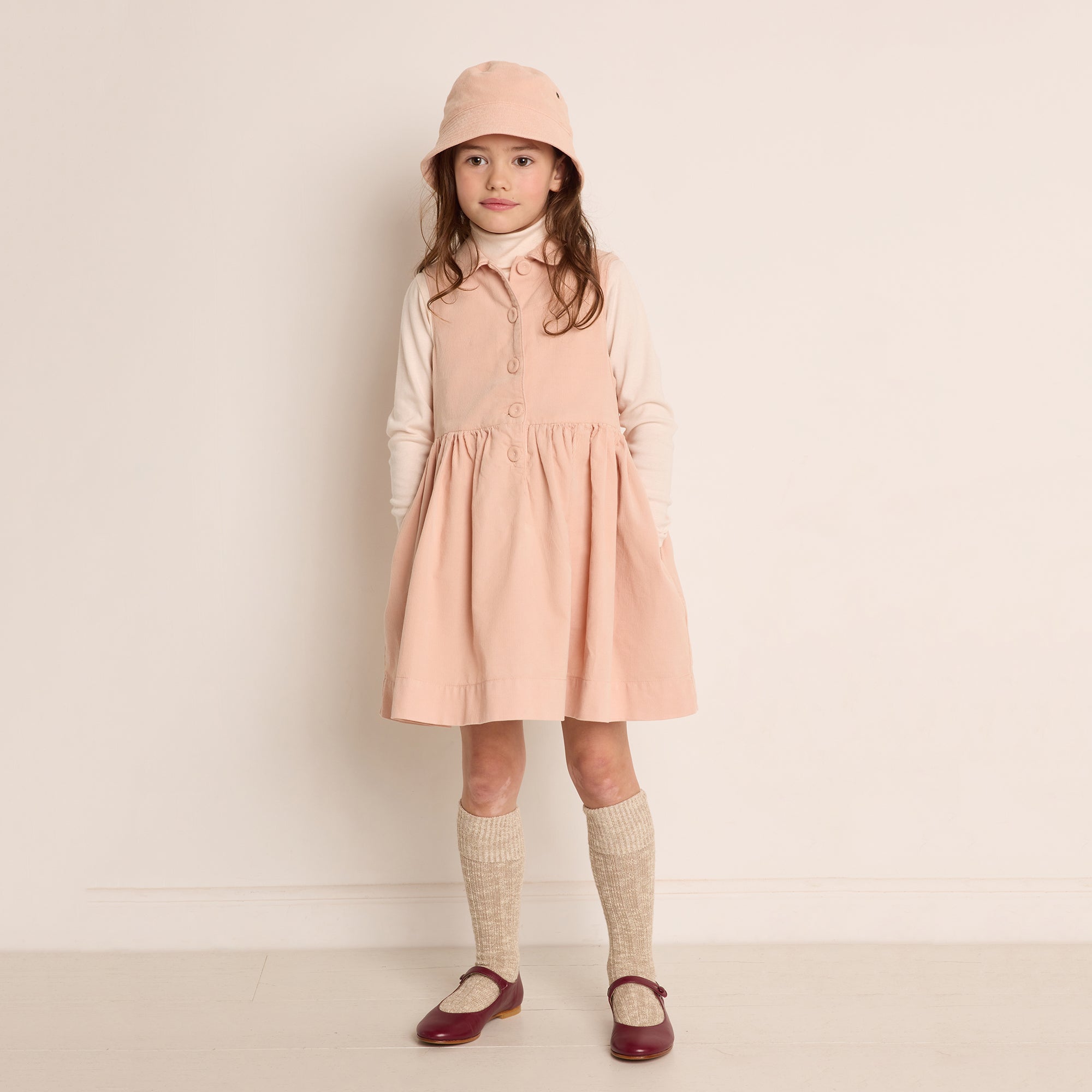 Girls Pink Cotton Dress