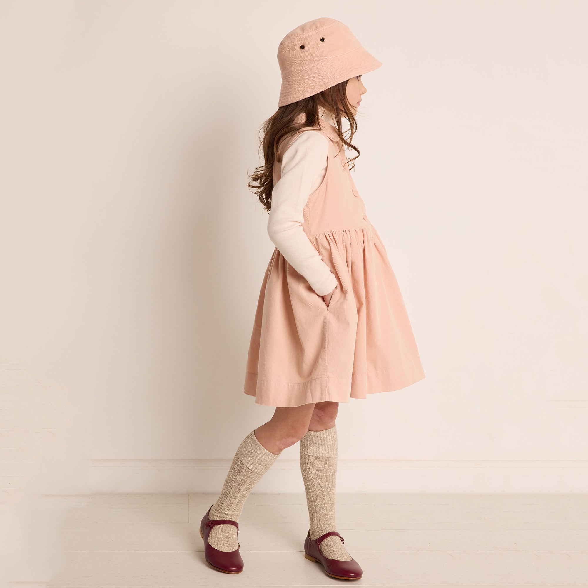 Girls Pink Cotton Dress