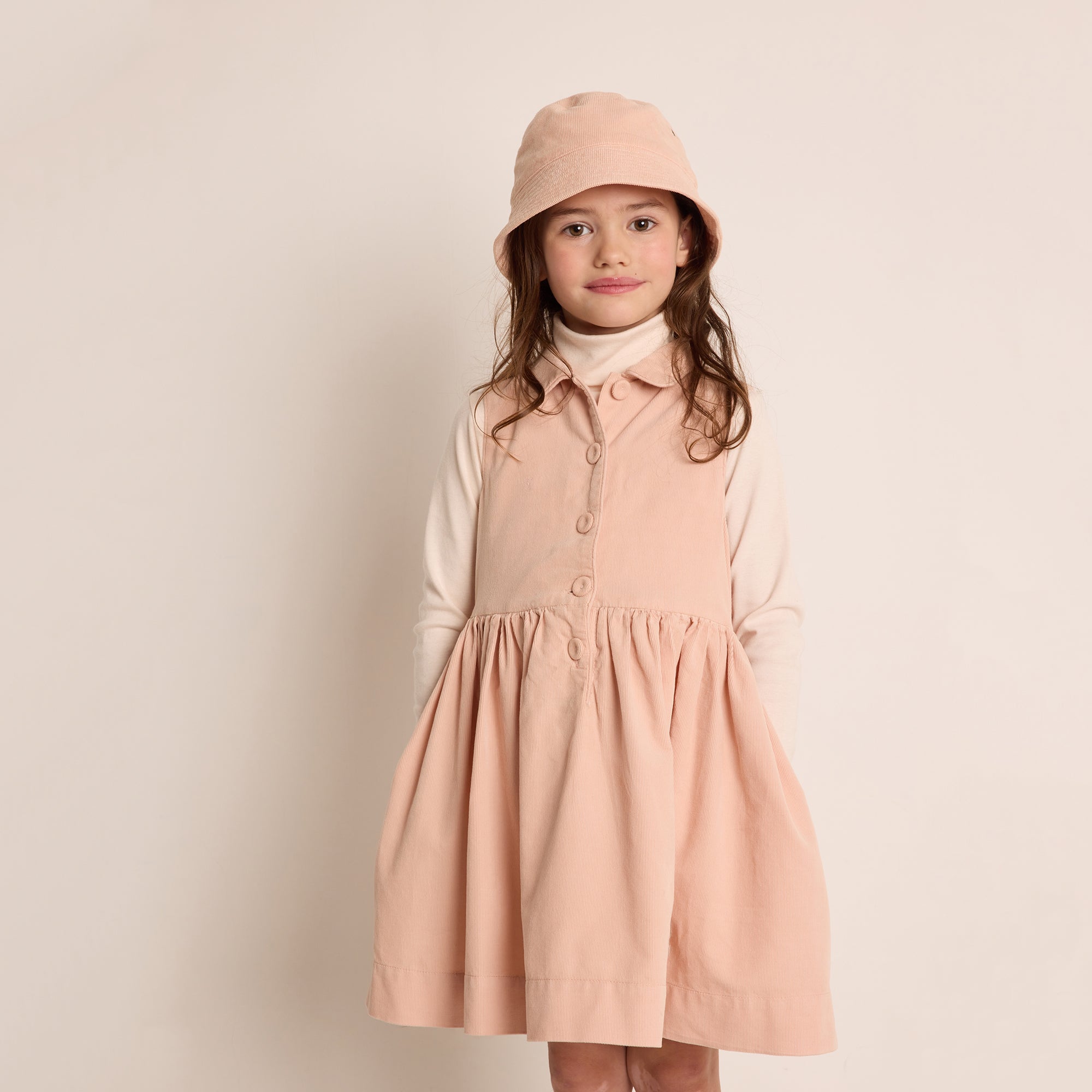 Girls Pink Cotton Dress