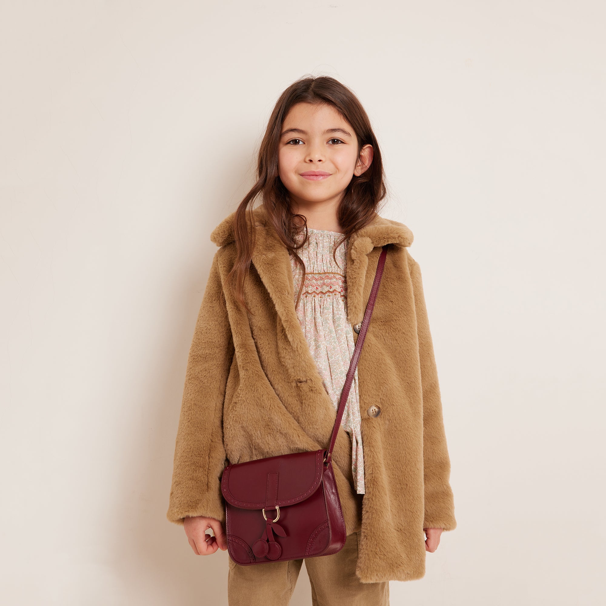 Girls Camel Coat