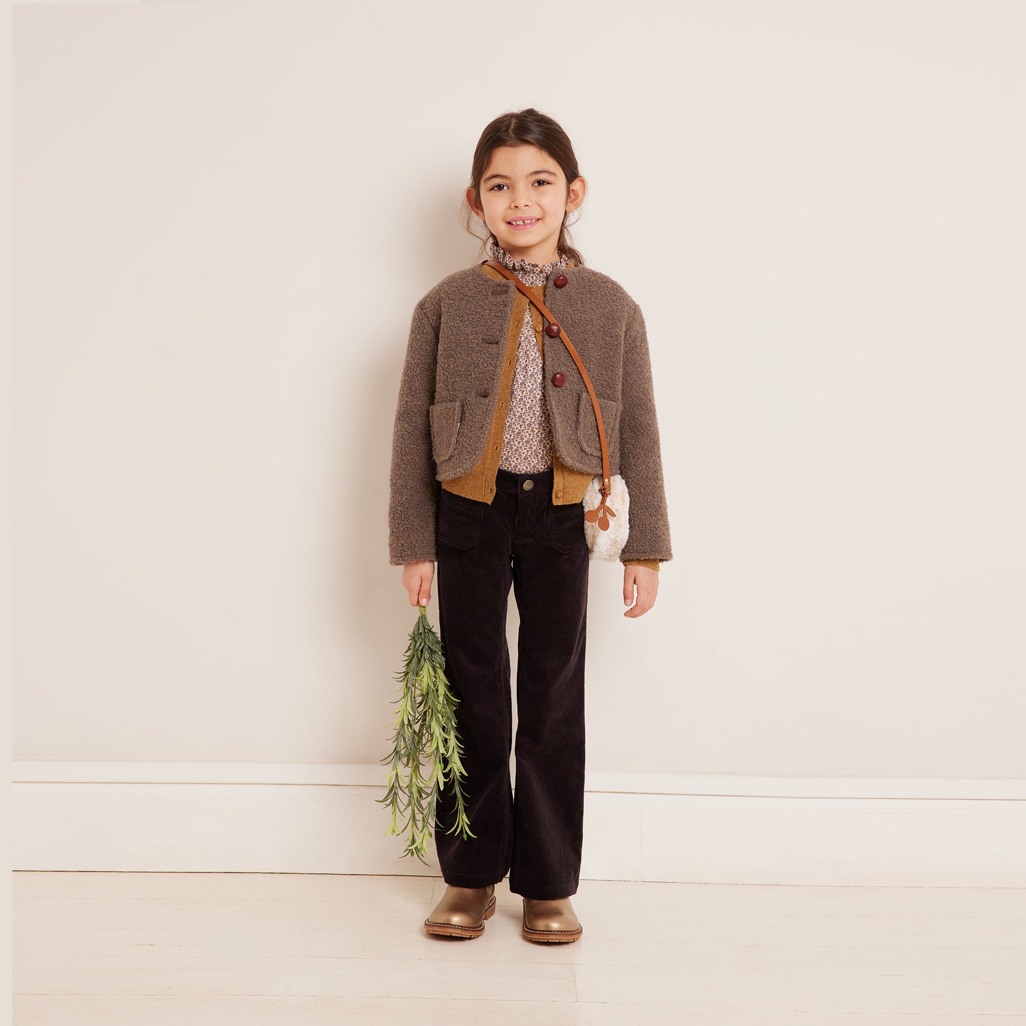 Girls Taupe Jacket