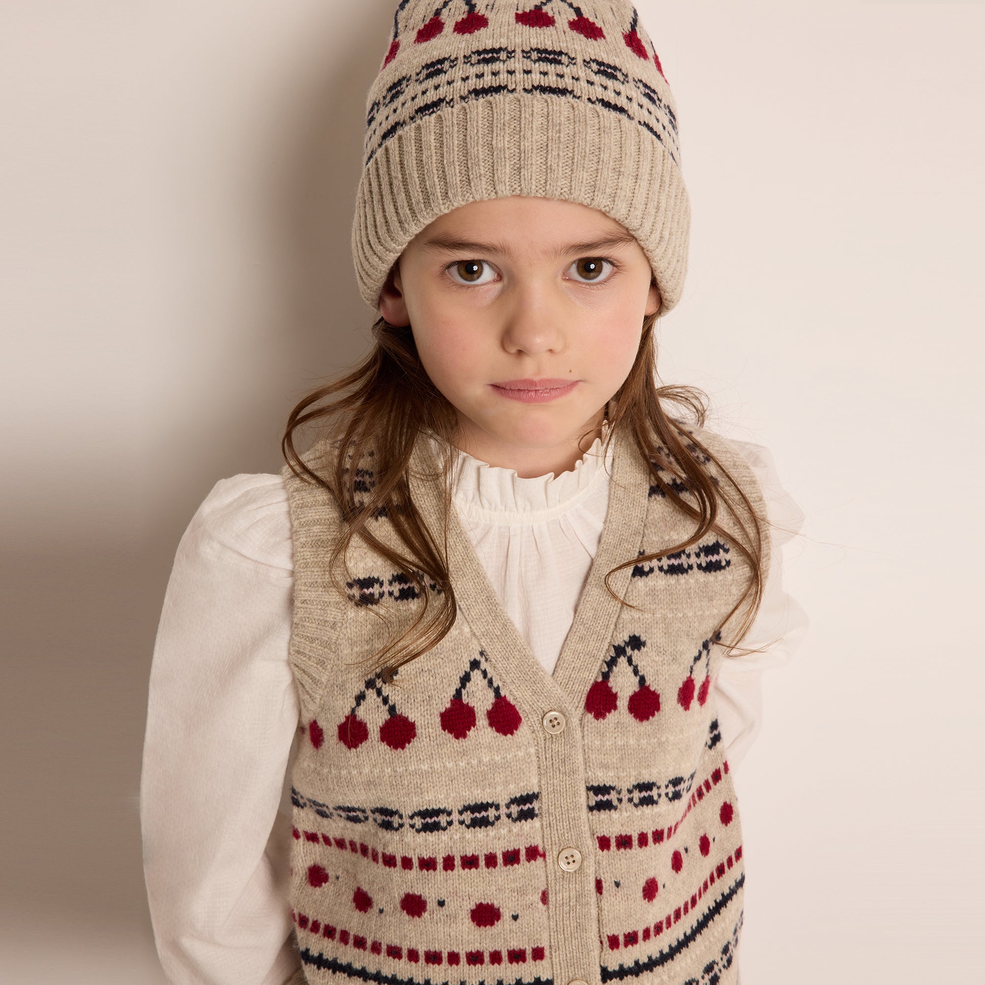 Girls White Cotton Top