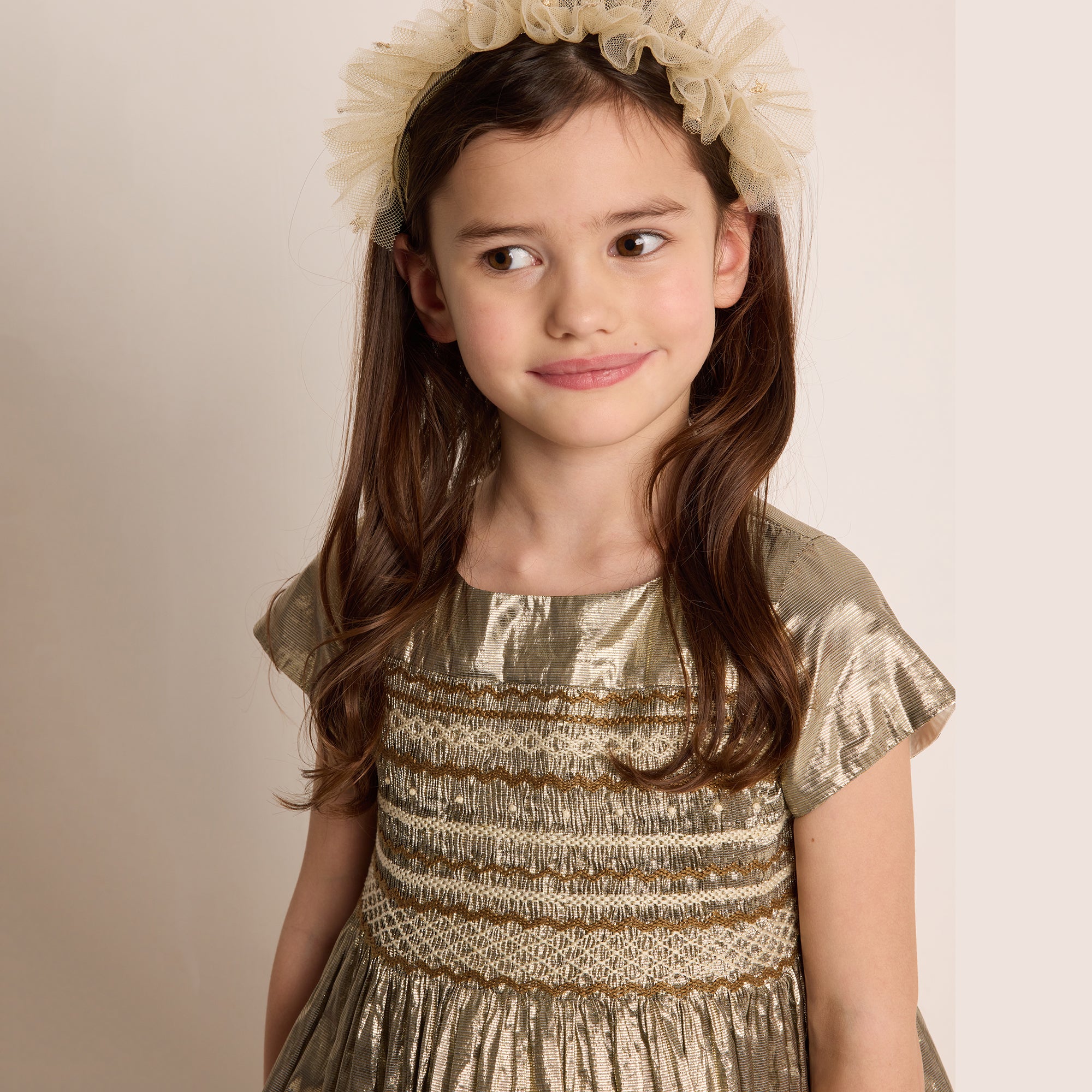 Girls Champagne Dress