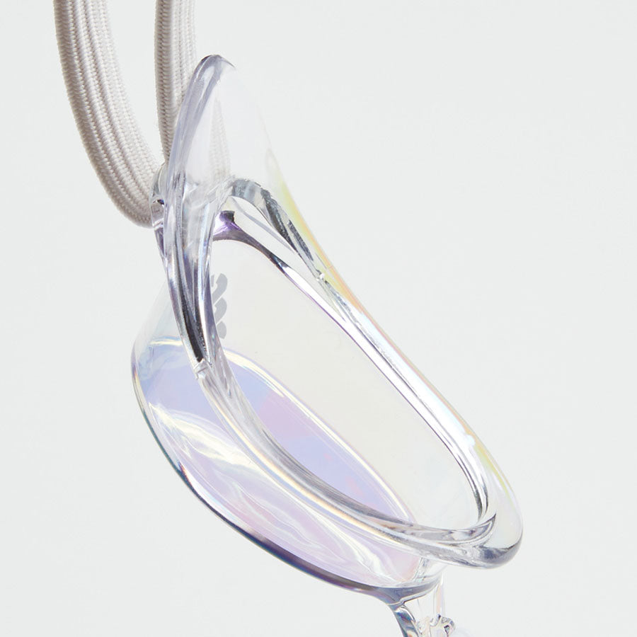 Adult White No Rubber Ring Racing Goggles(LUCY_CLGL)