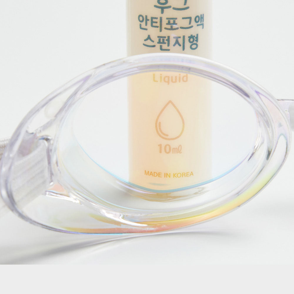 Adult White No Rubber Ring Racing Goggles(LUCY_CLGL)