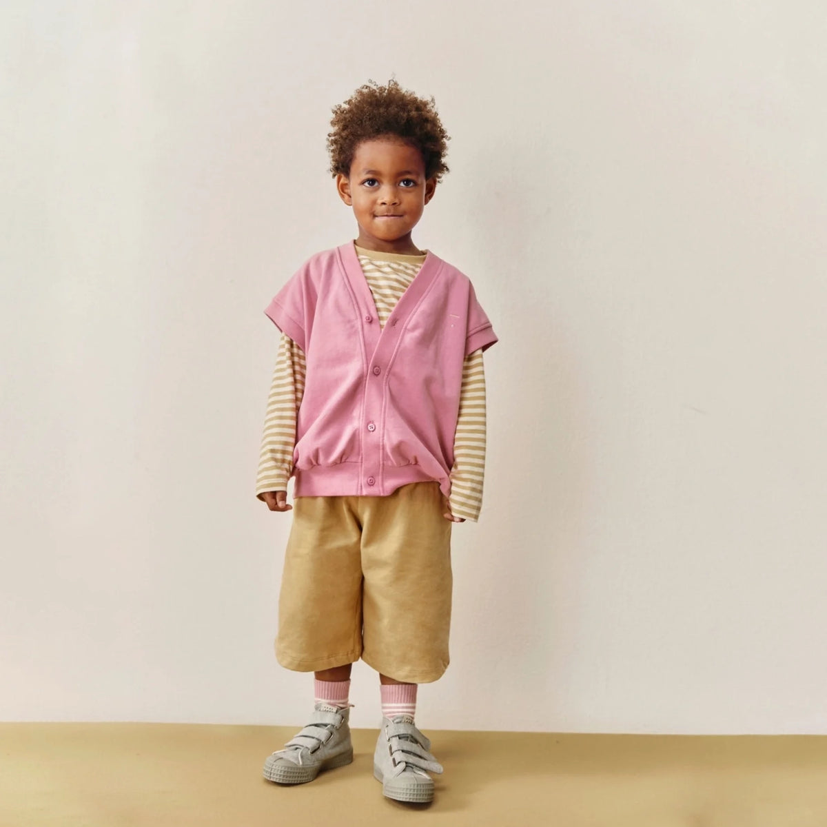 Boys & Girls Pink Cotton Cardigan