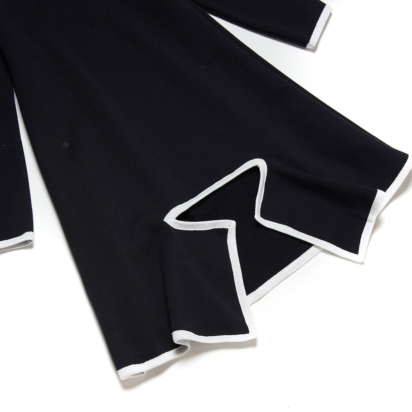 Girls Black Logo Cotton Dress