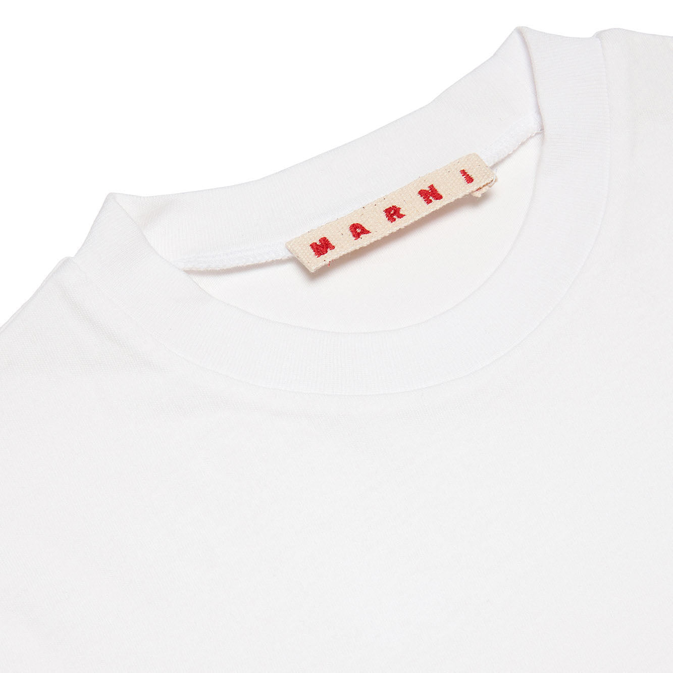 Girls White Cotton T-Shirt