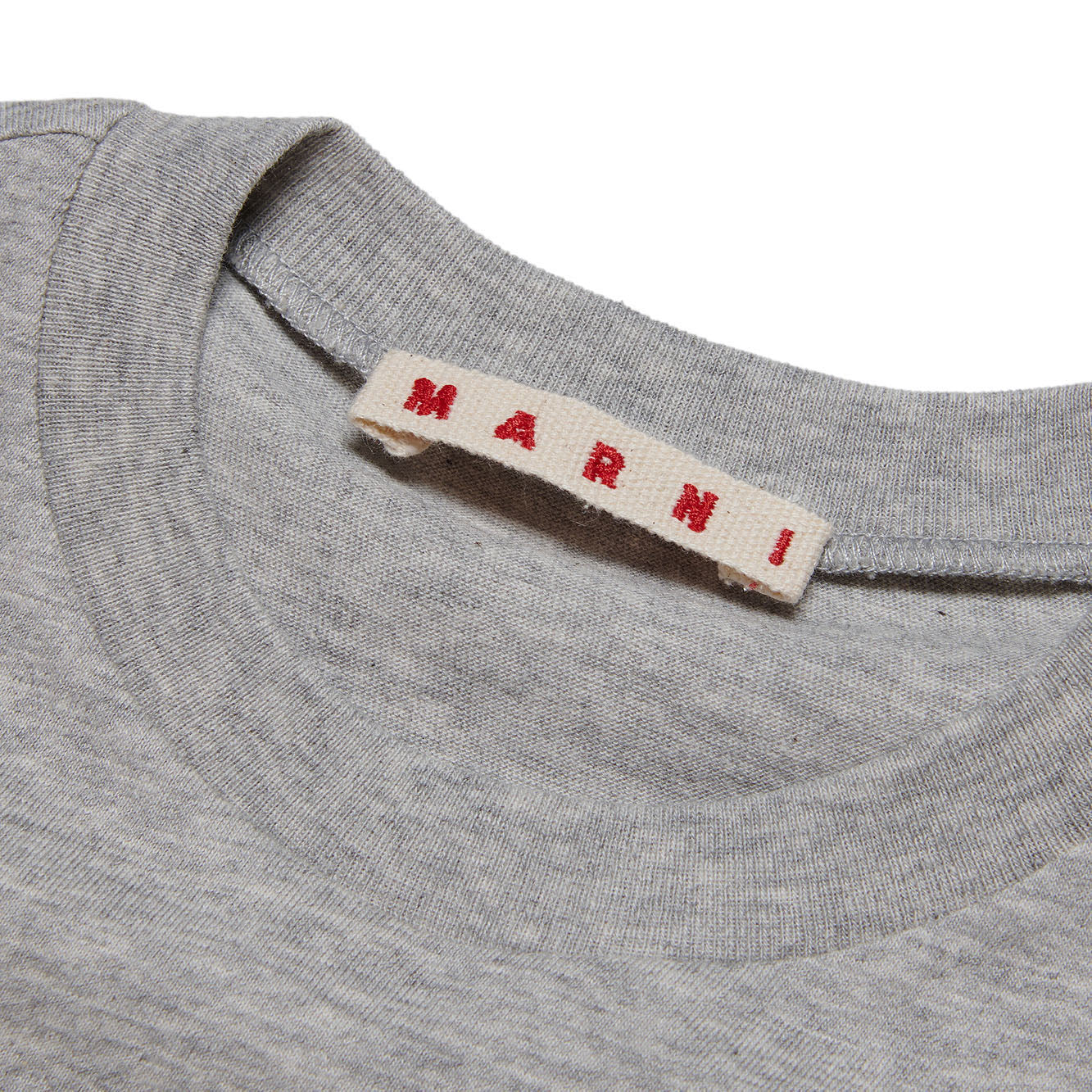 Girls Grey Logo Cotton T-Shirt
