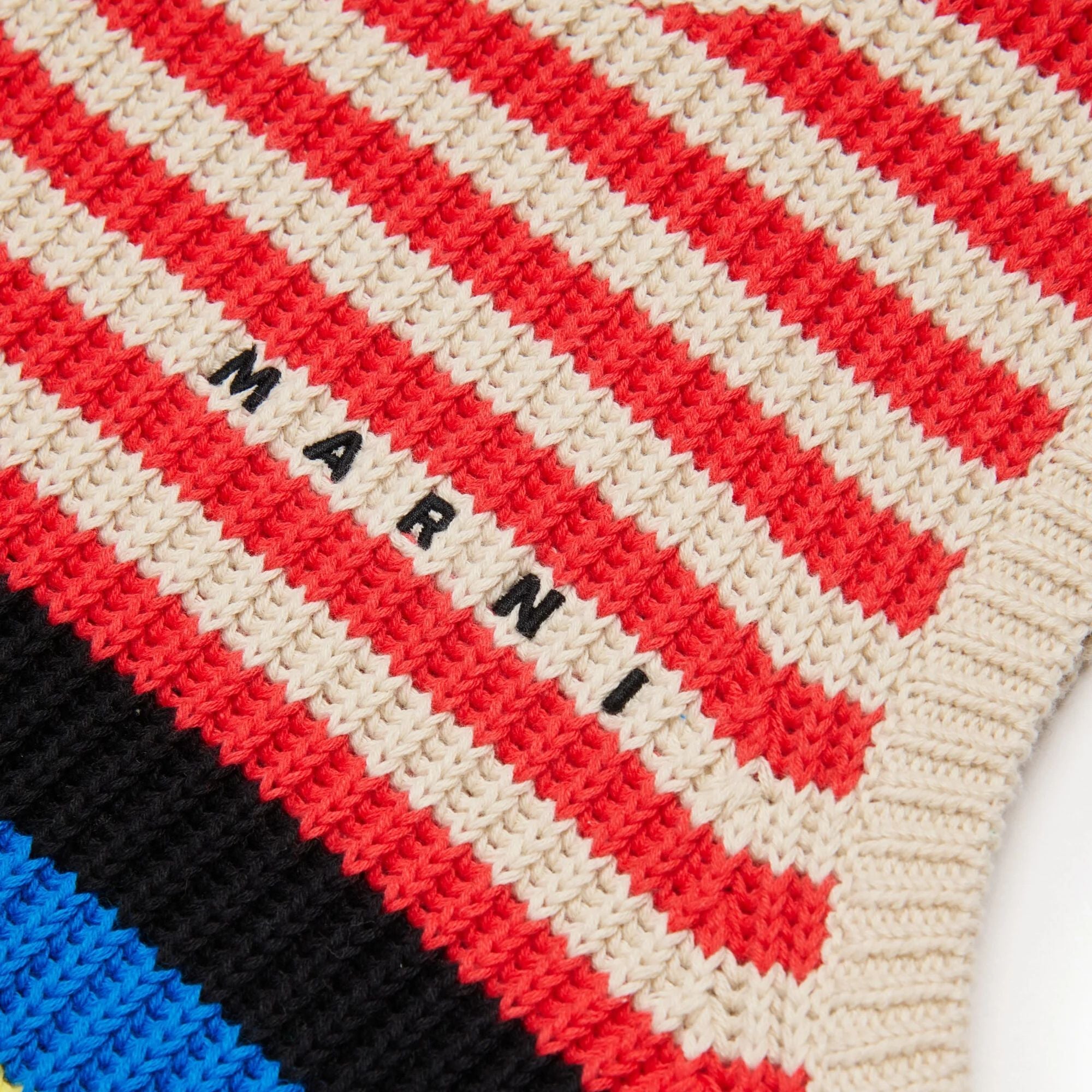 Girls Multicolor Stripes Cotton Knit Dress