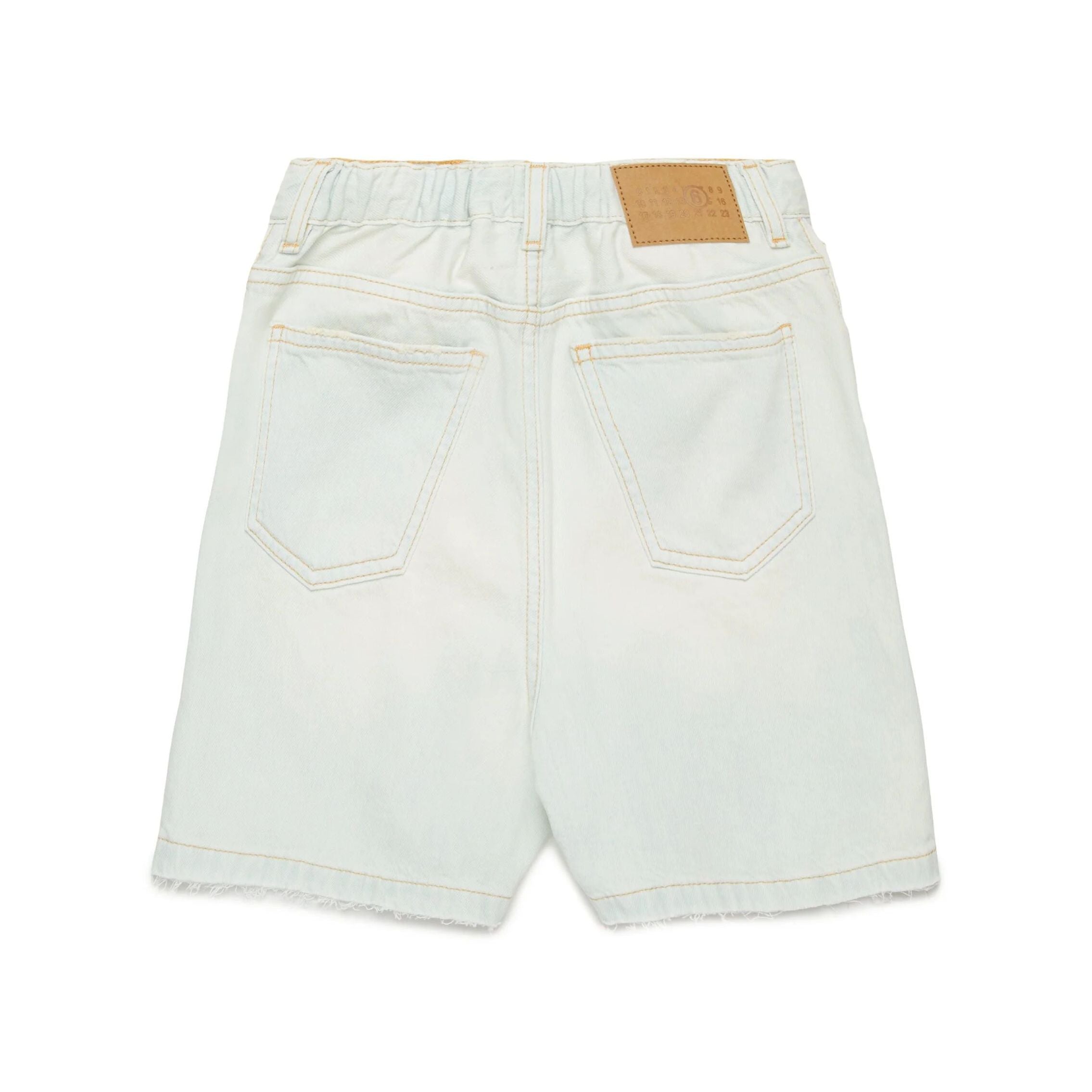 Girls Light Blue Denim Shorts
