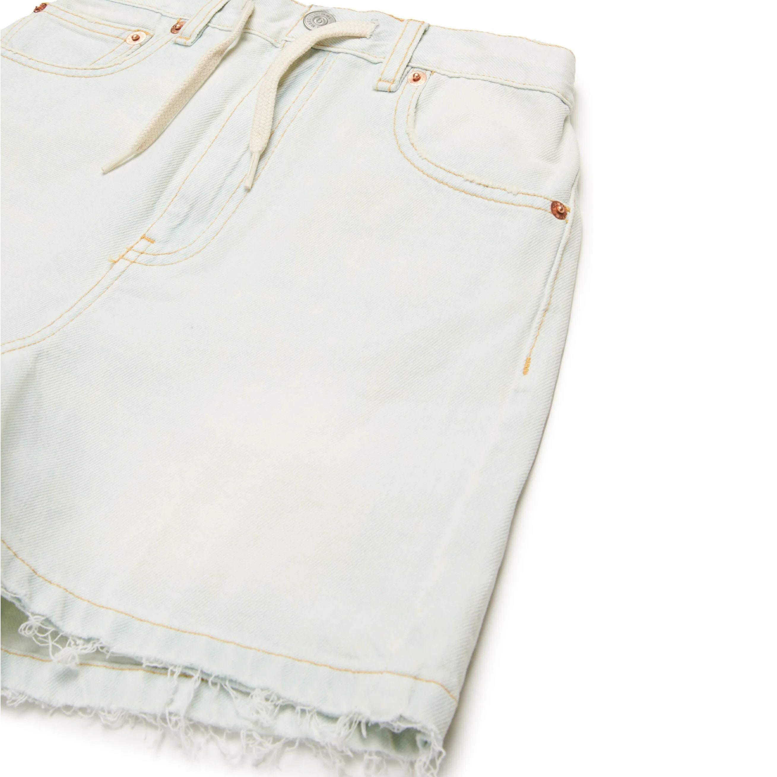 Girls Light Blue Denim Shorts