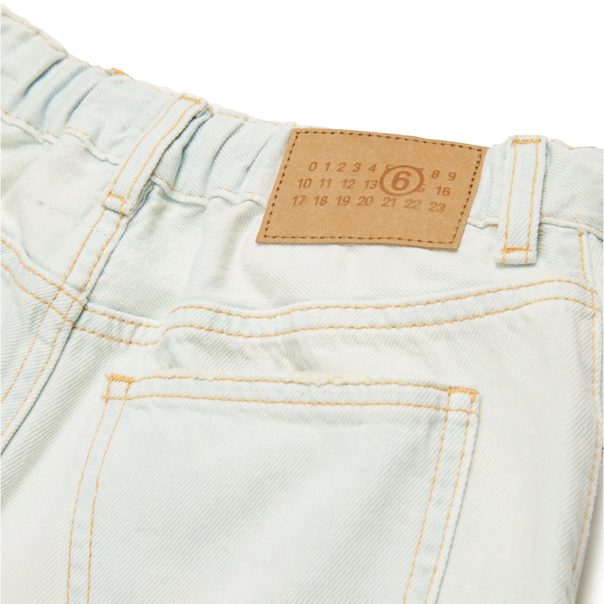 Girls Light Blue Denim Shorts