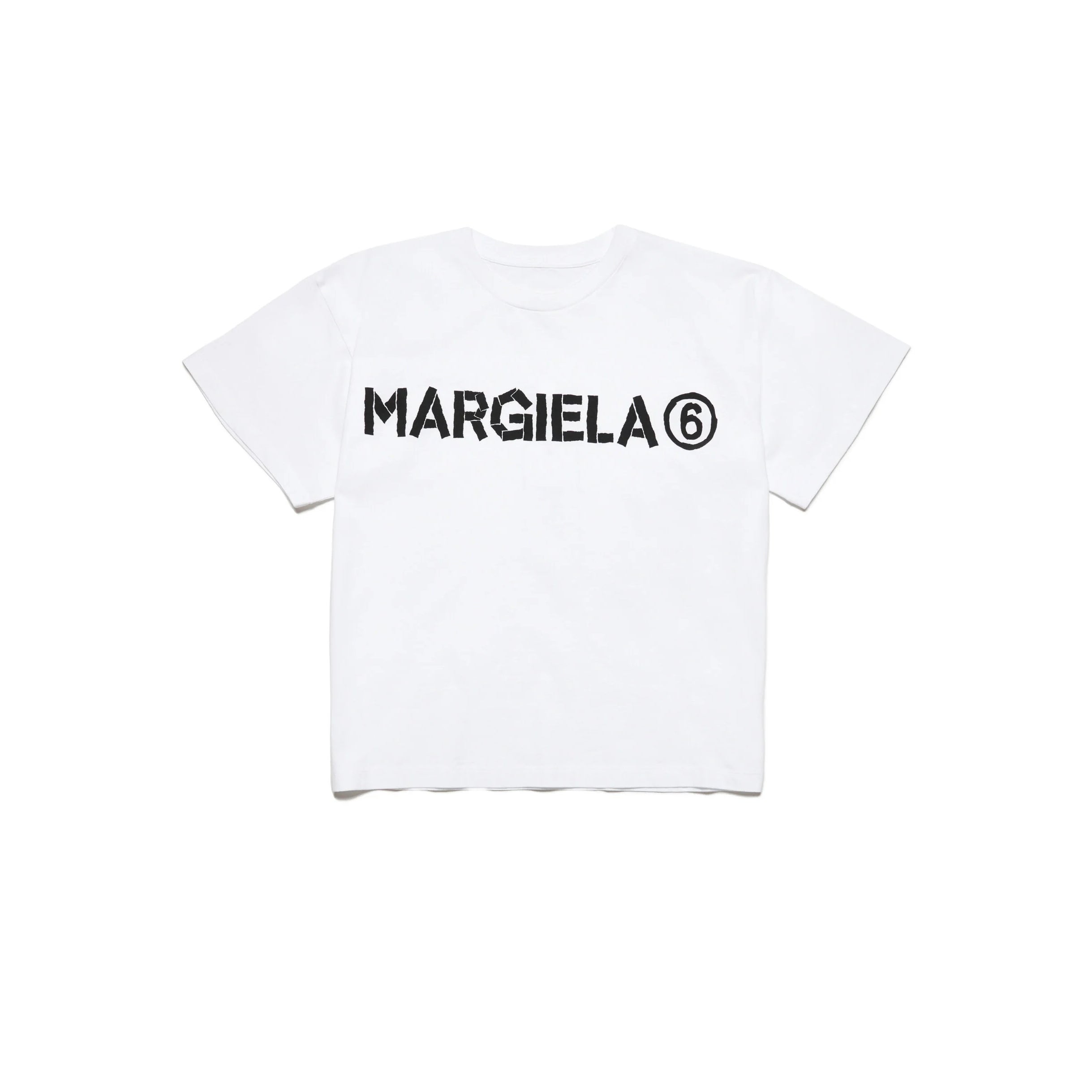 Girls White Logo Cotton T-Shirt