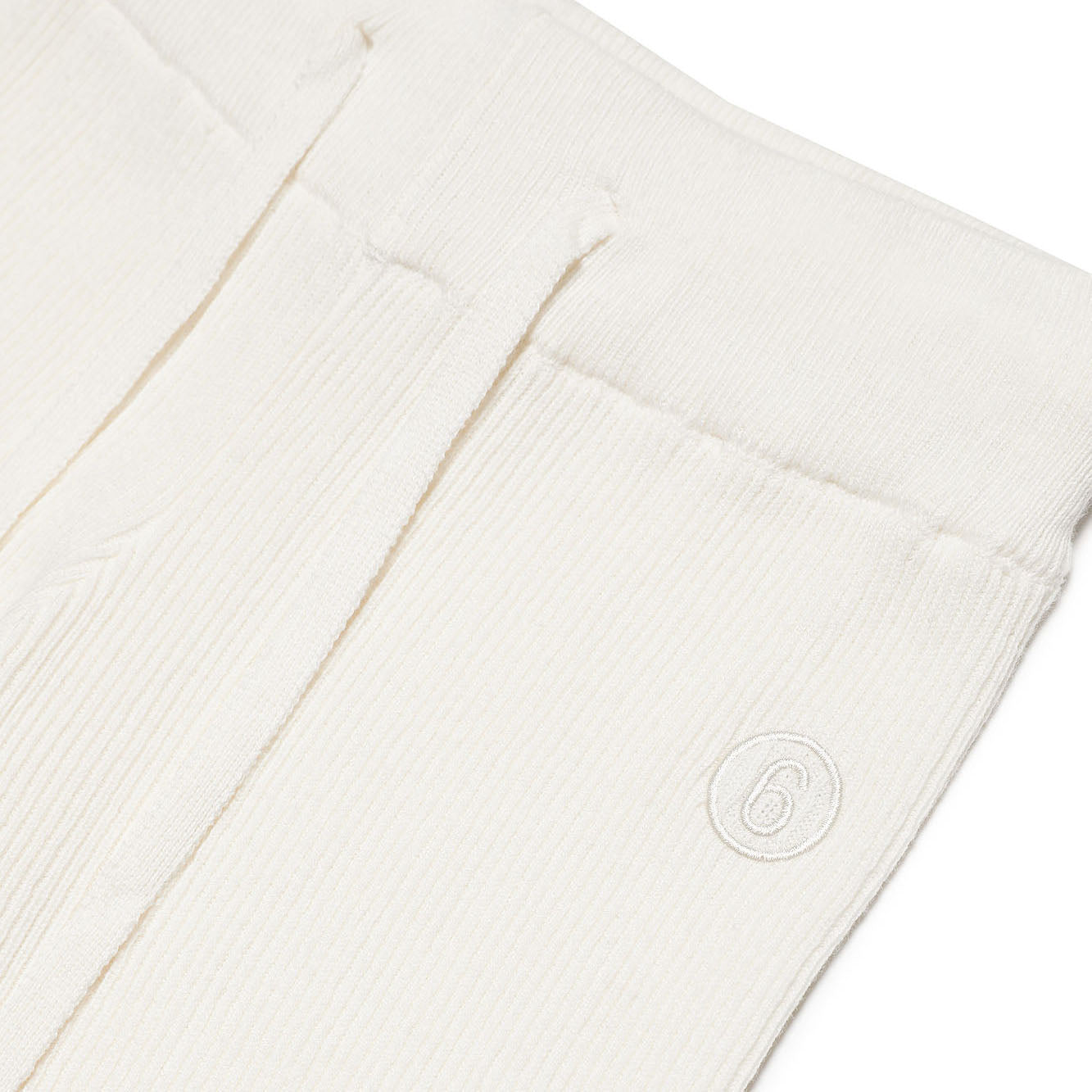 Girls White Cotton Trousers