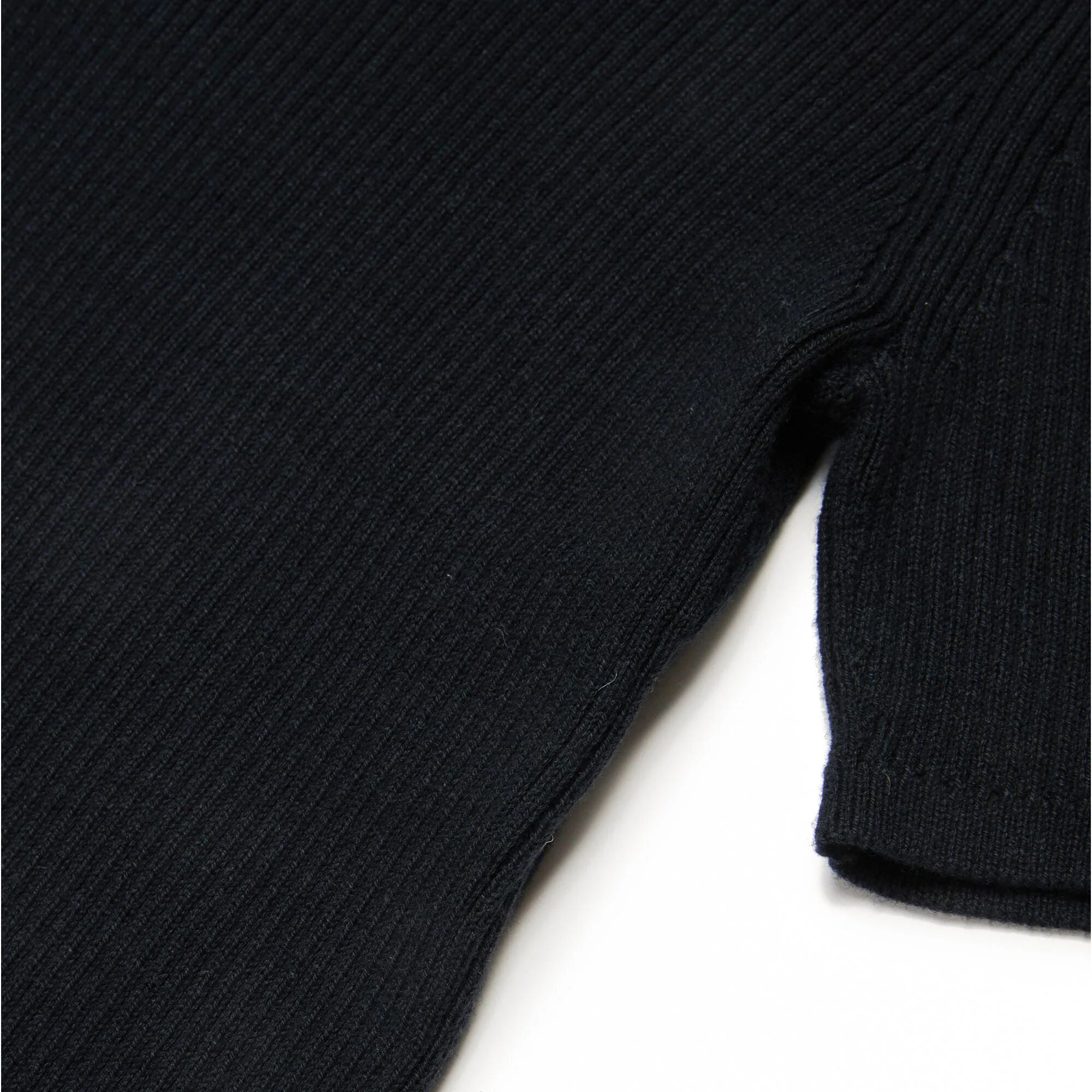 Girls Black Cotton Knit Top