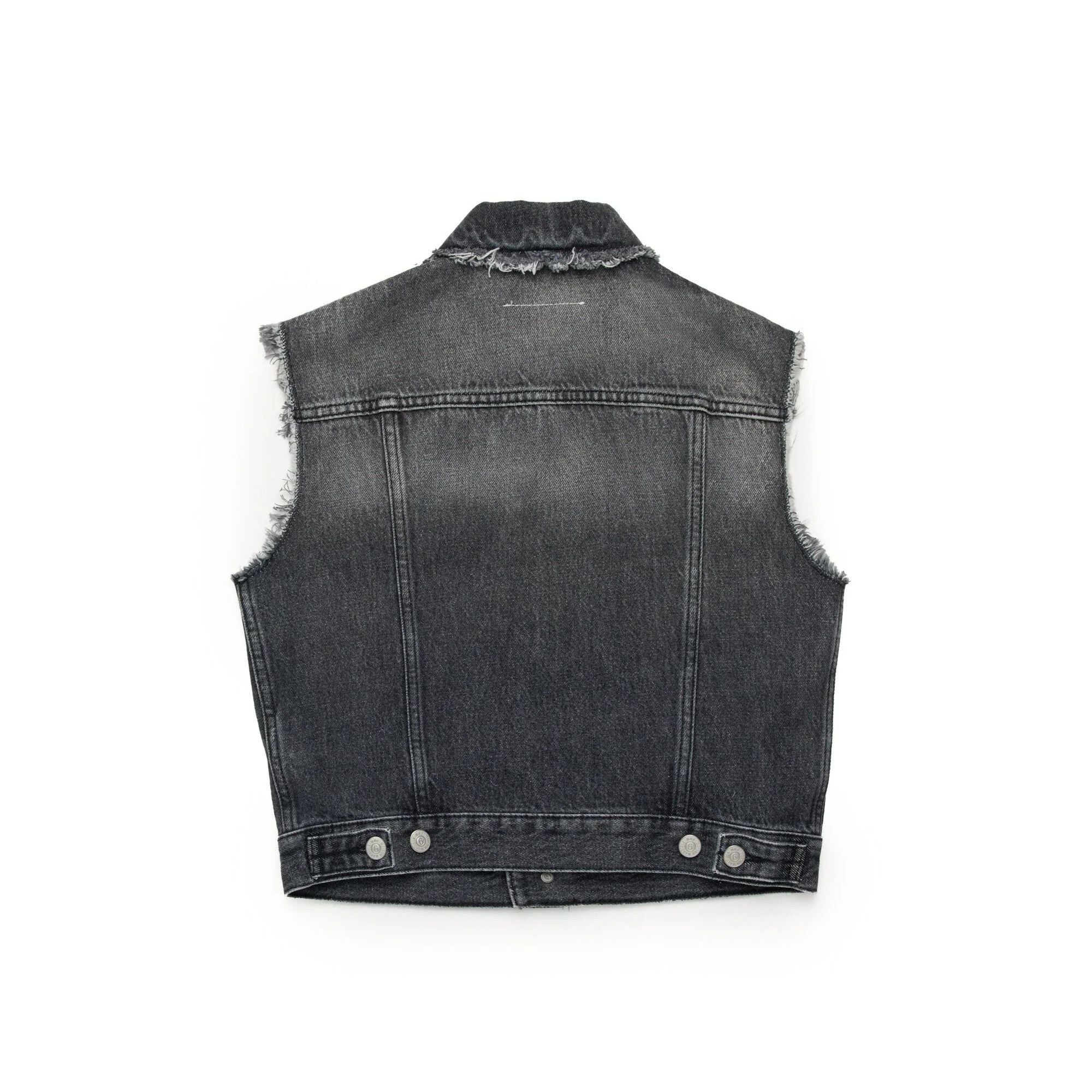 Boys & Girls Black Denim Gilet