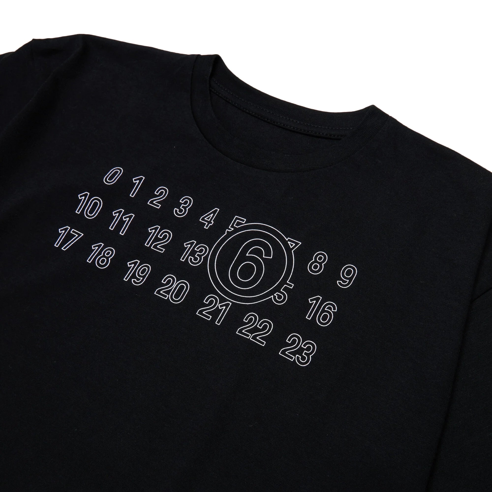 Boys & Girls Black Logo Cotton T-Shirt