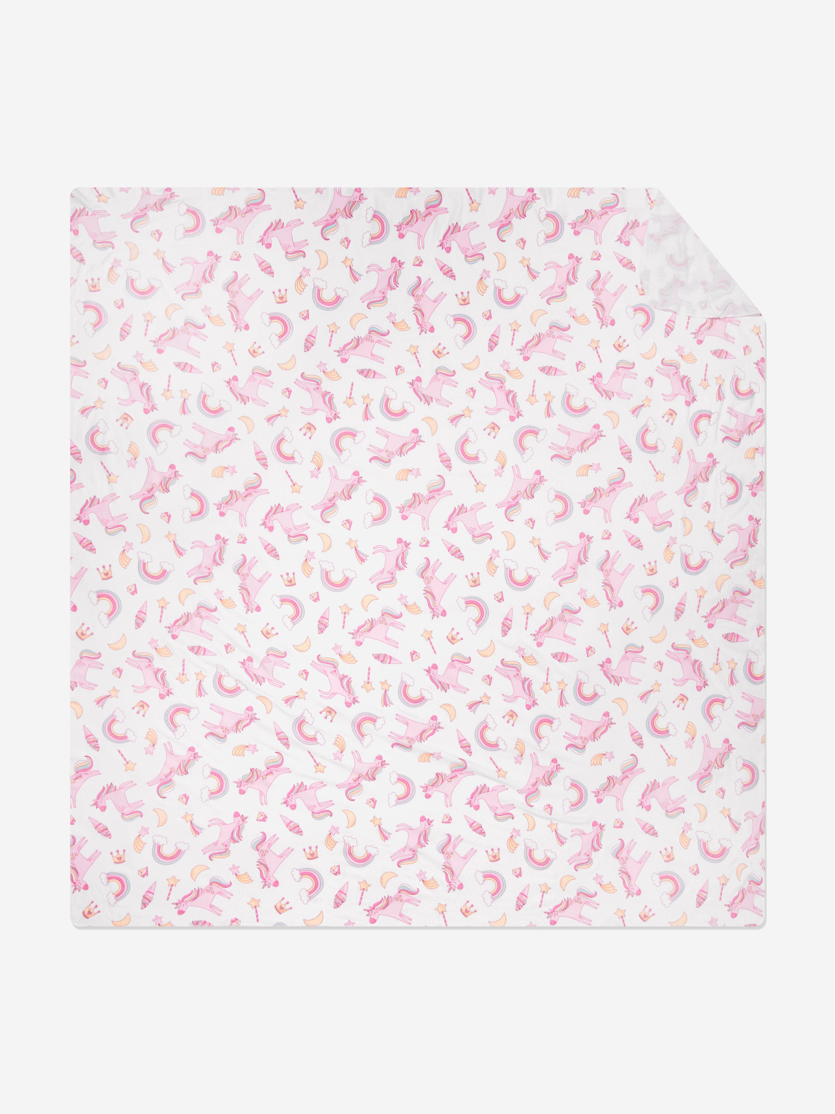 Magnolia Baby Baby Girls Believe In Magic Swaddle Blanket in White