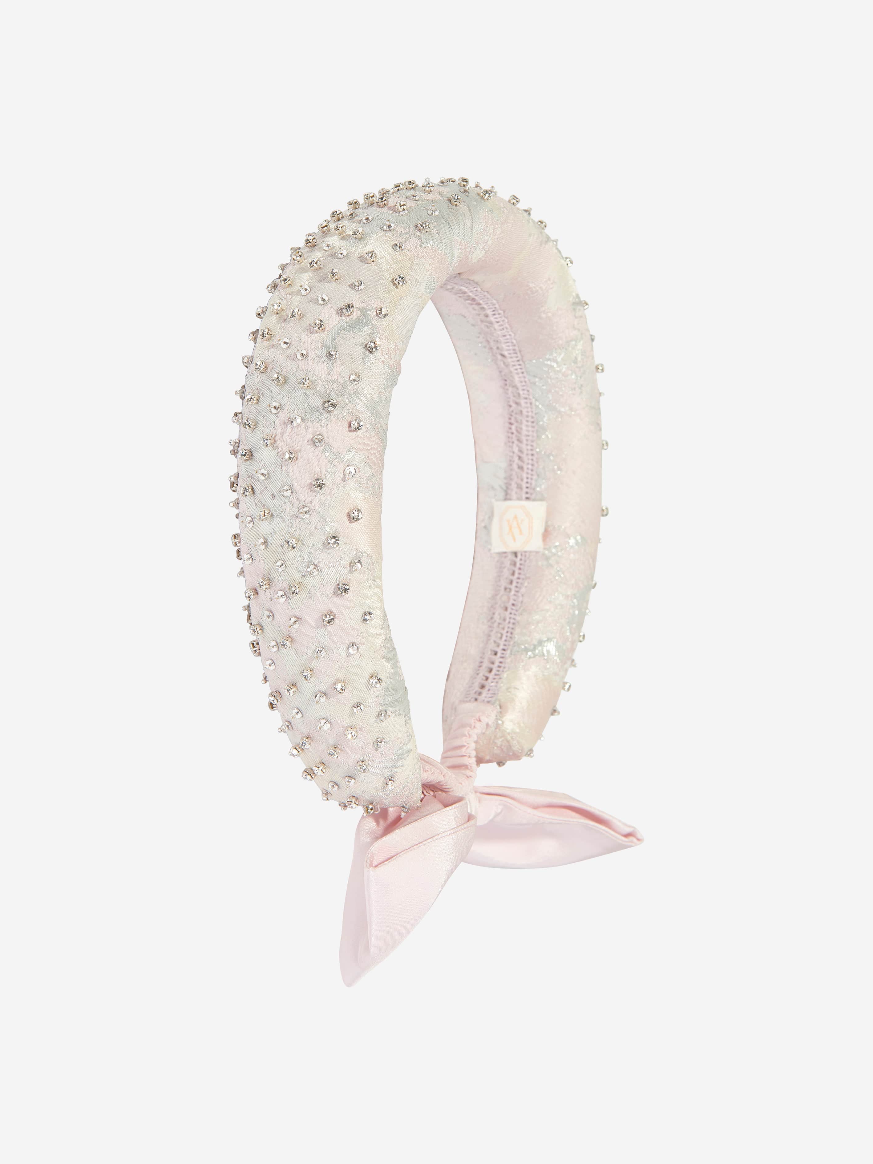 Girls Brocade Headband in Pink