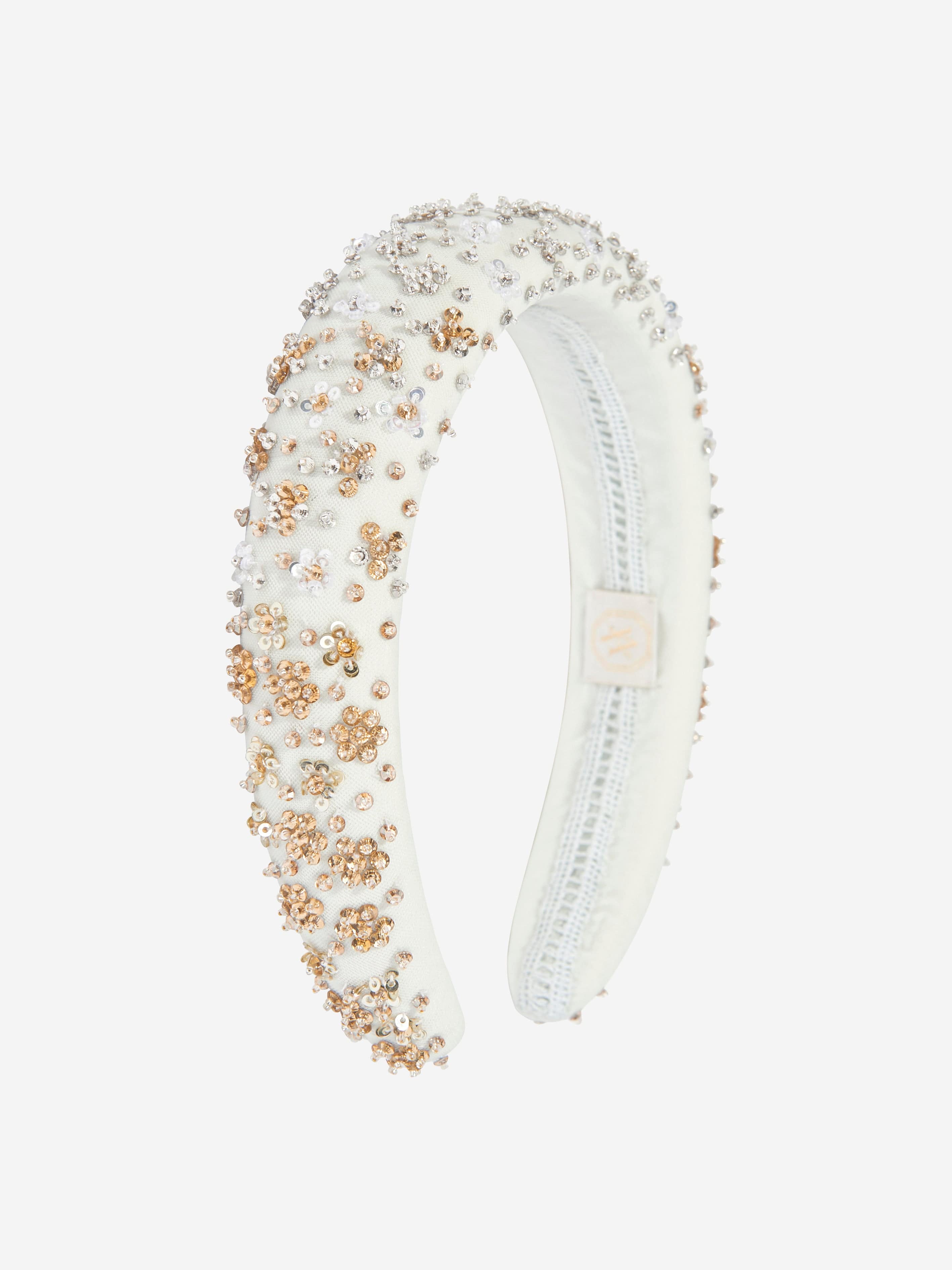 Girls Embellished Headband in Blue