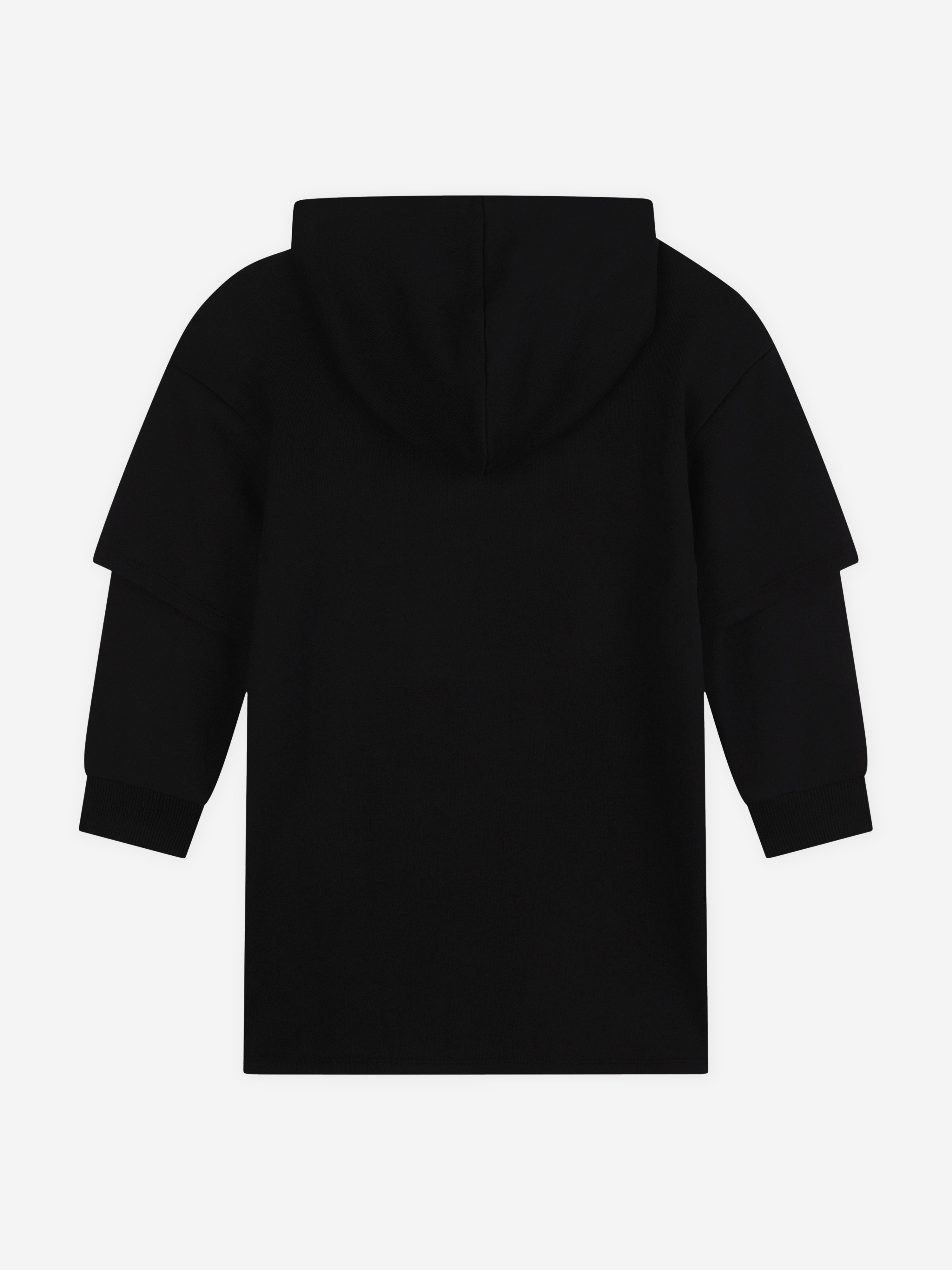 MARC JACOBS Girls Hooded Sweater Dress in Black