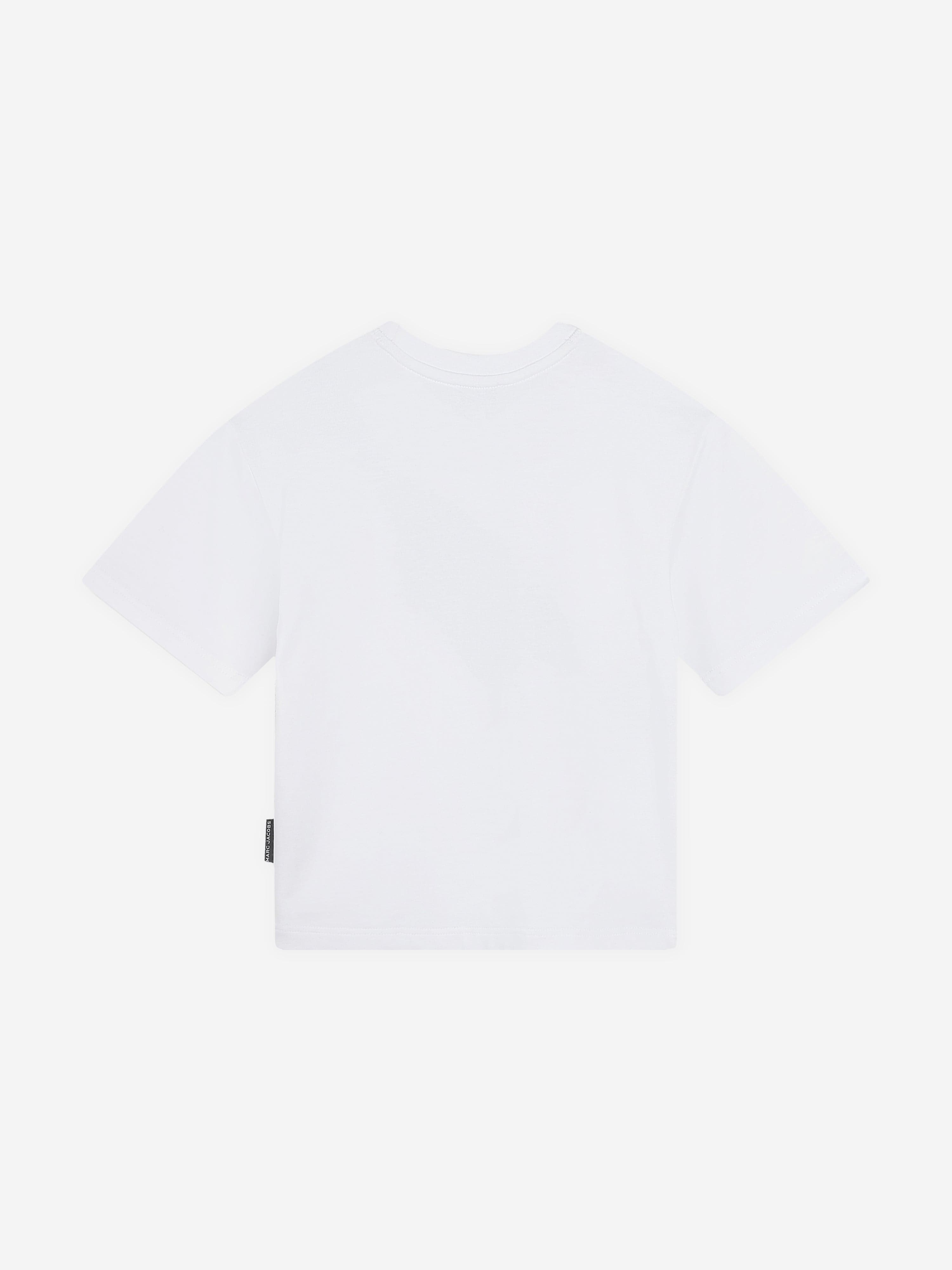 MARC JACOBS Kids Belt Bag Print T-Shirt in White