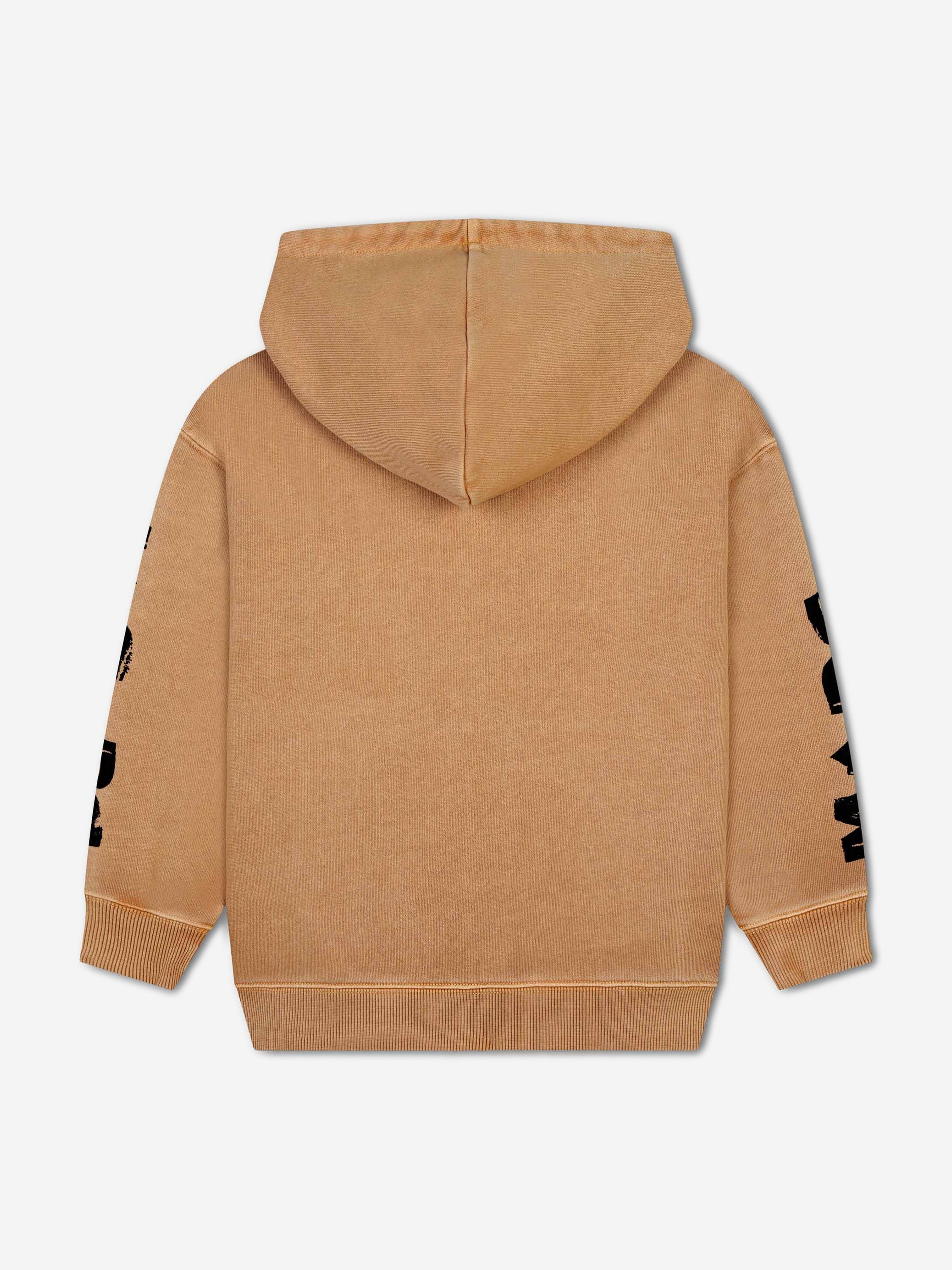 MARC JACOBS Kids Smiley Zip Up Top in Brown