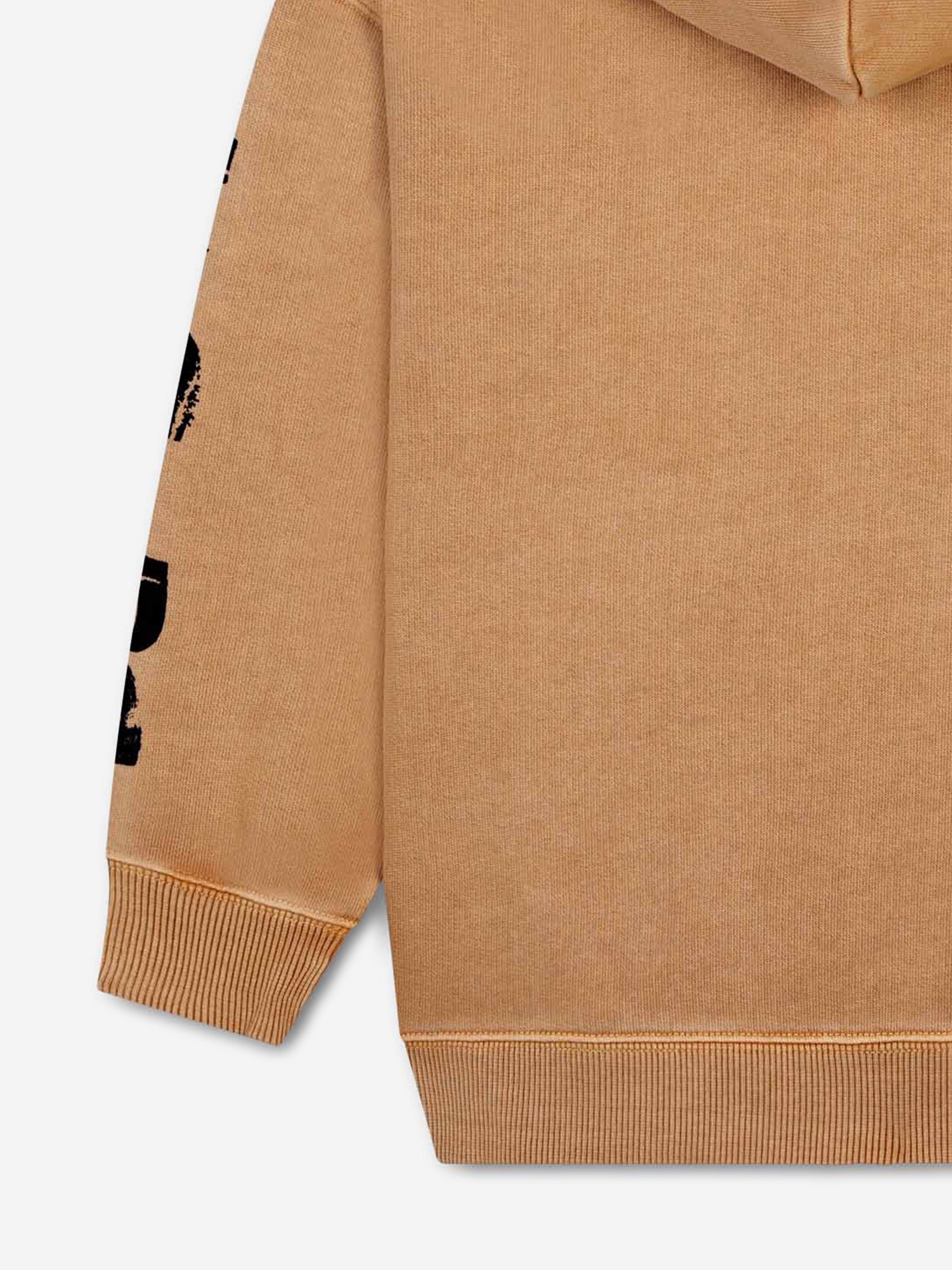 MARC JACOBS Kids Smiley Zip Up Top in Brown