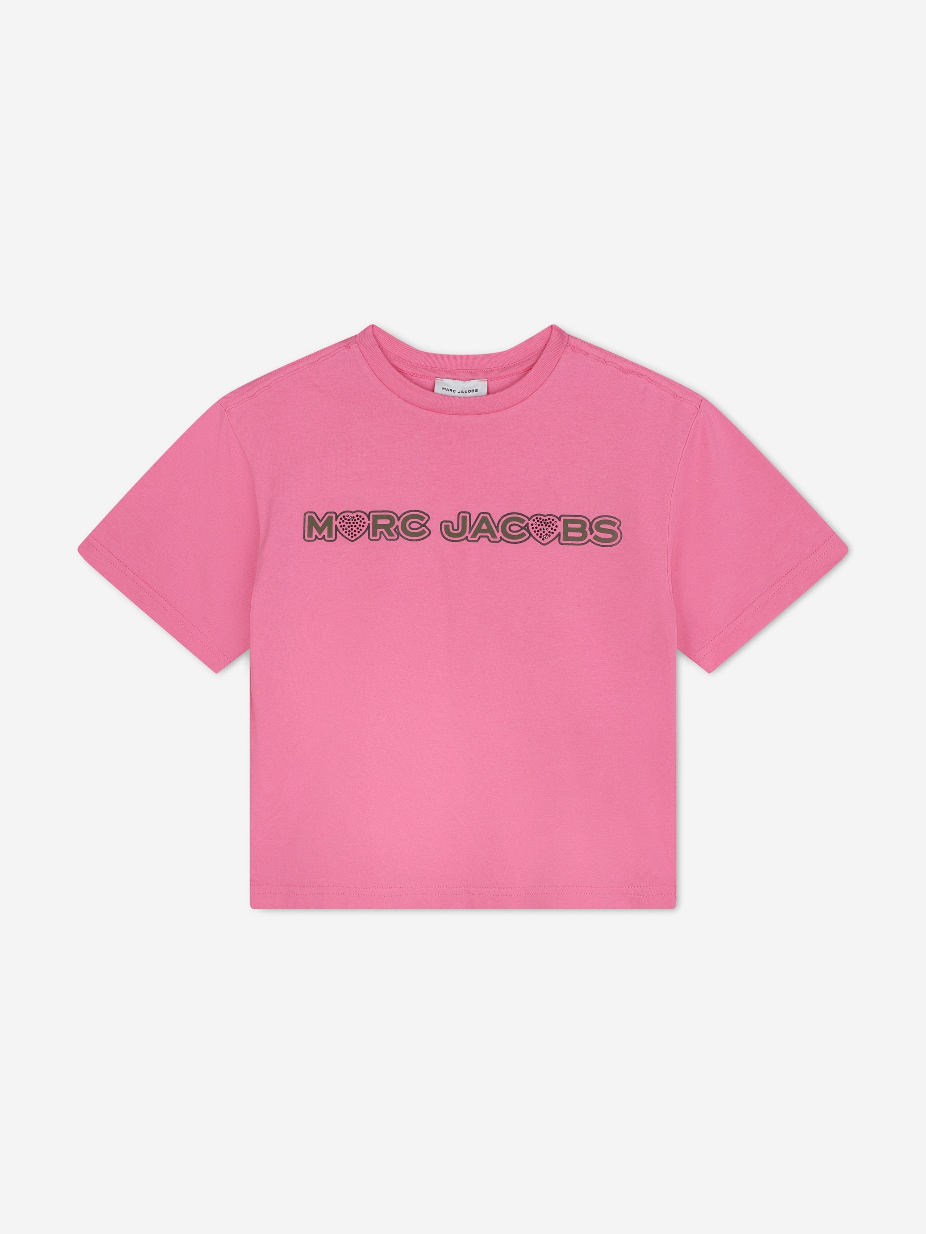 MARC JACOBS Kids Logo T-Shirt in Pink