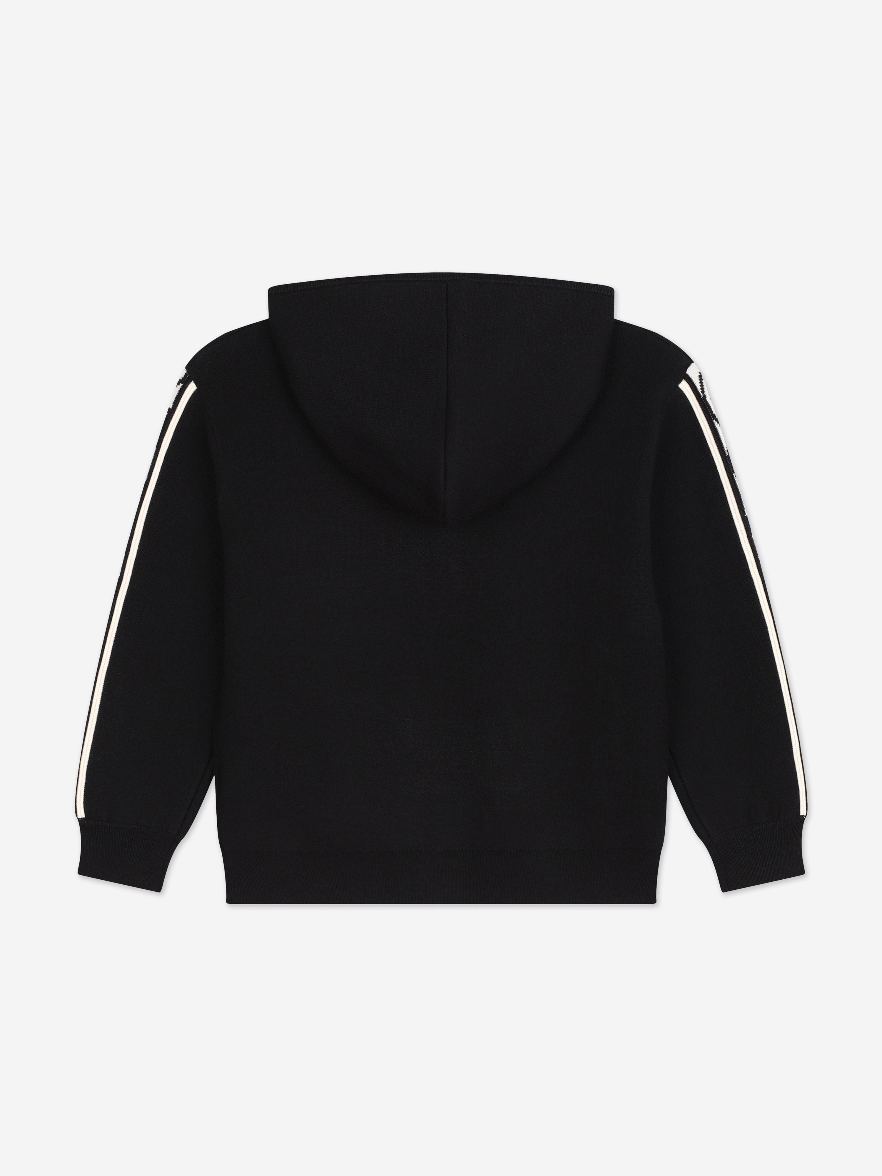 MARC JACOBS Kids Logo Zip Up Top in Black