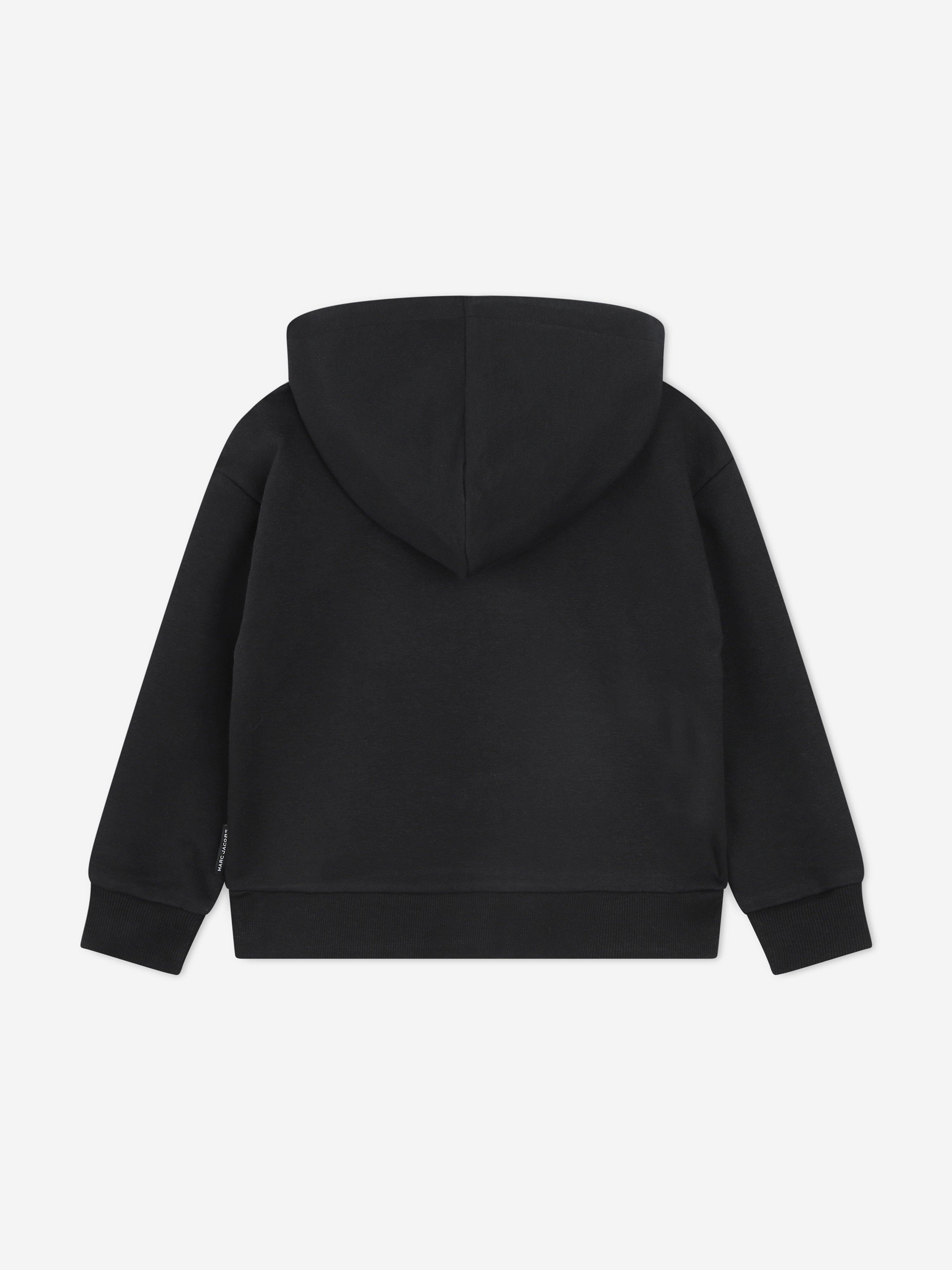 MARC JACOBS Kids Belt Bag Print Hoodie in Black