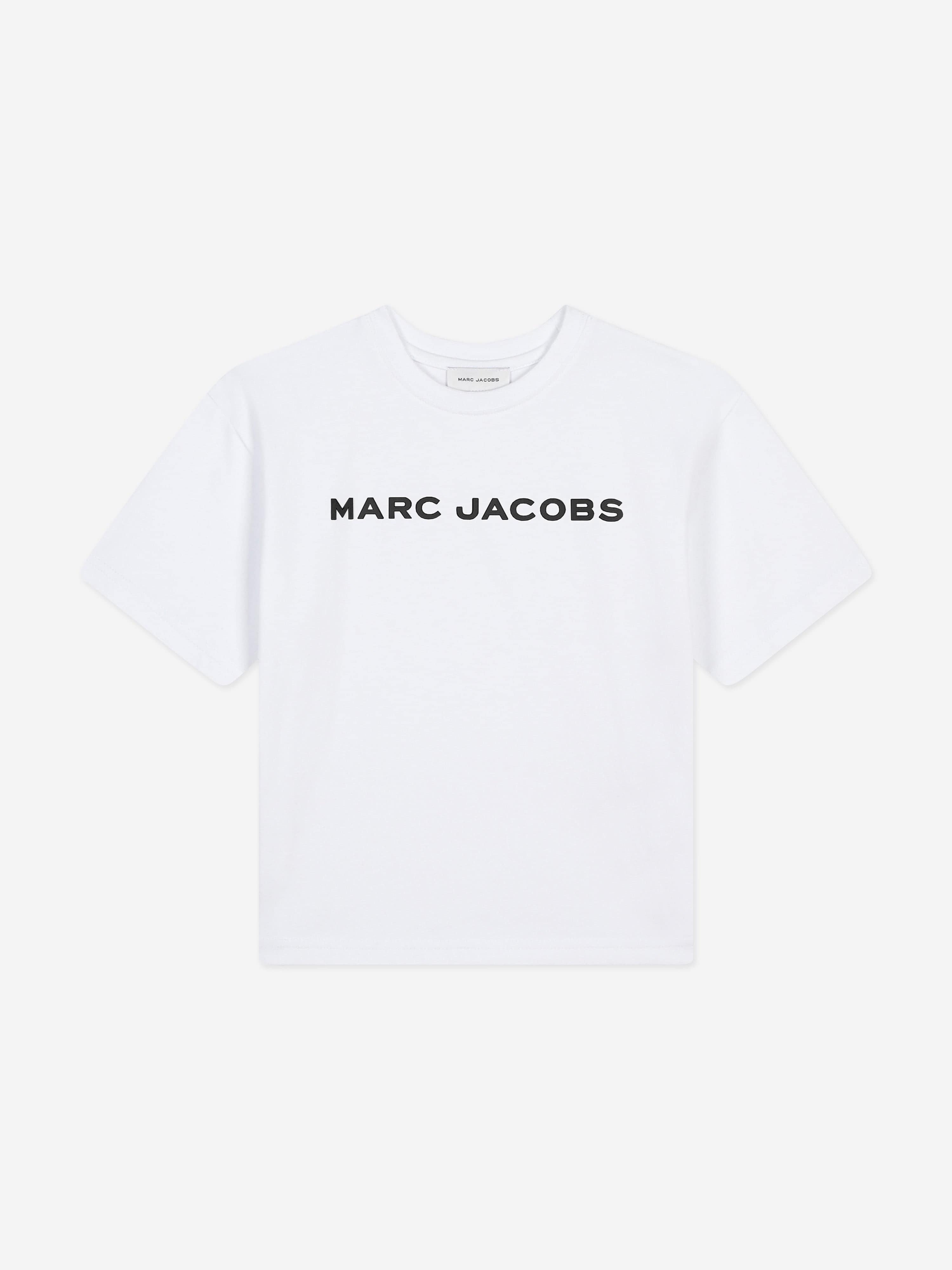 MARC JACOBS Kids Logo Print T-Shirt in White