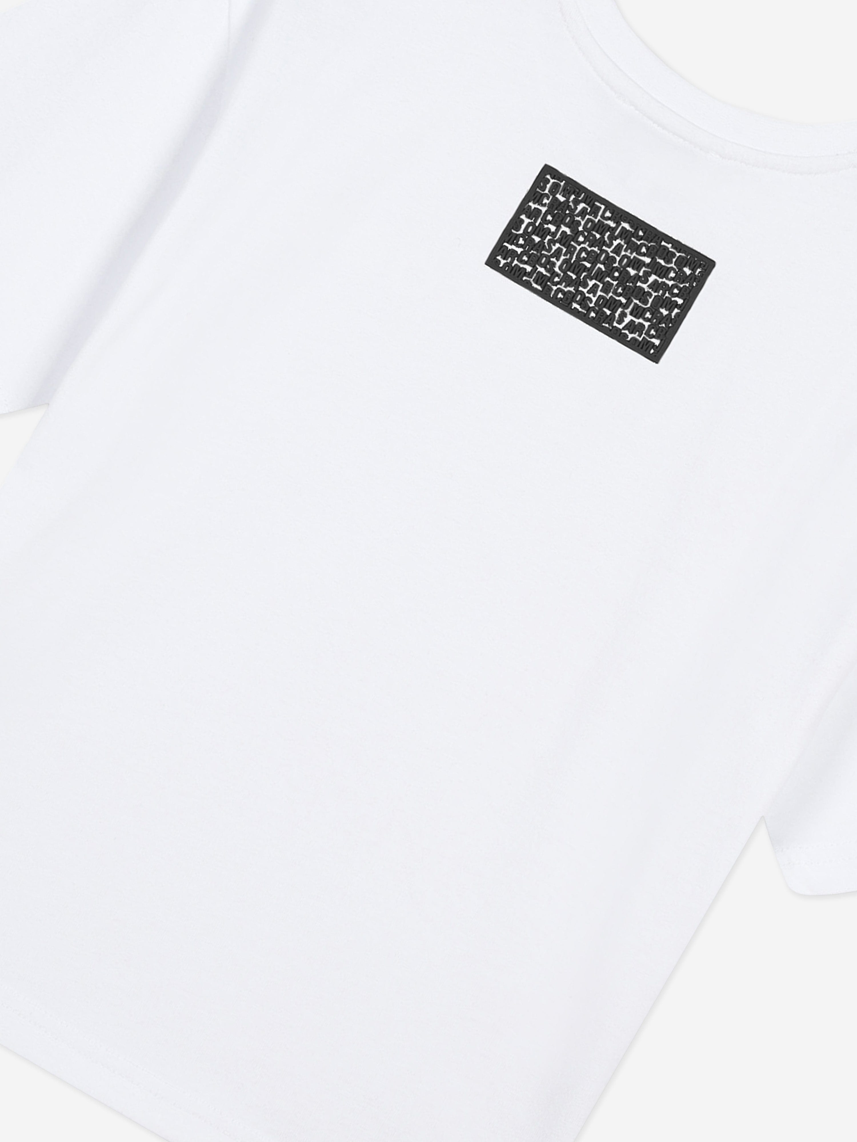 MARC JACOBS Kids Logo Print T-Shirt in White