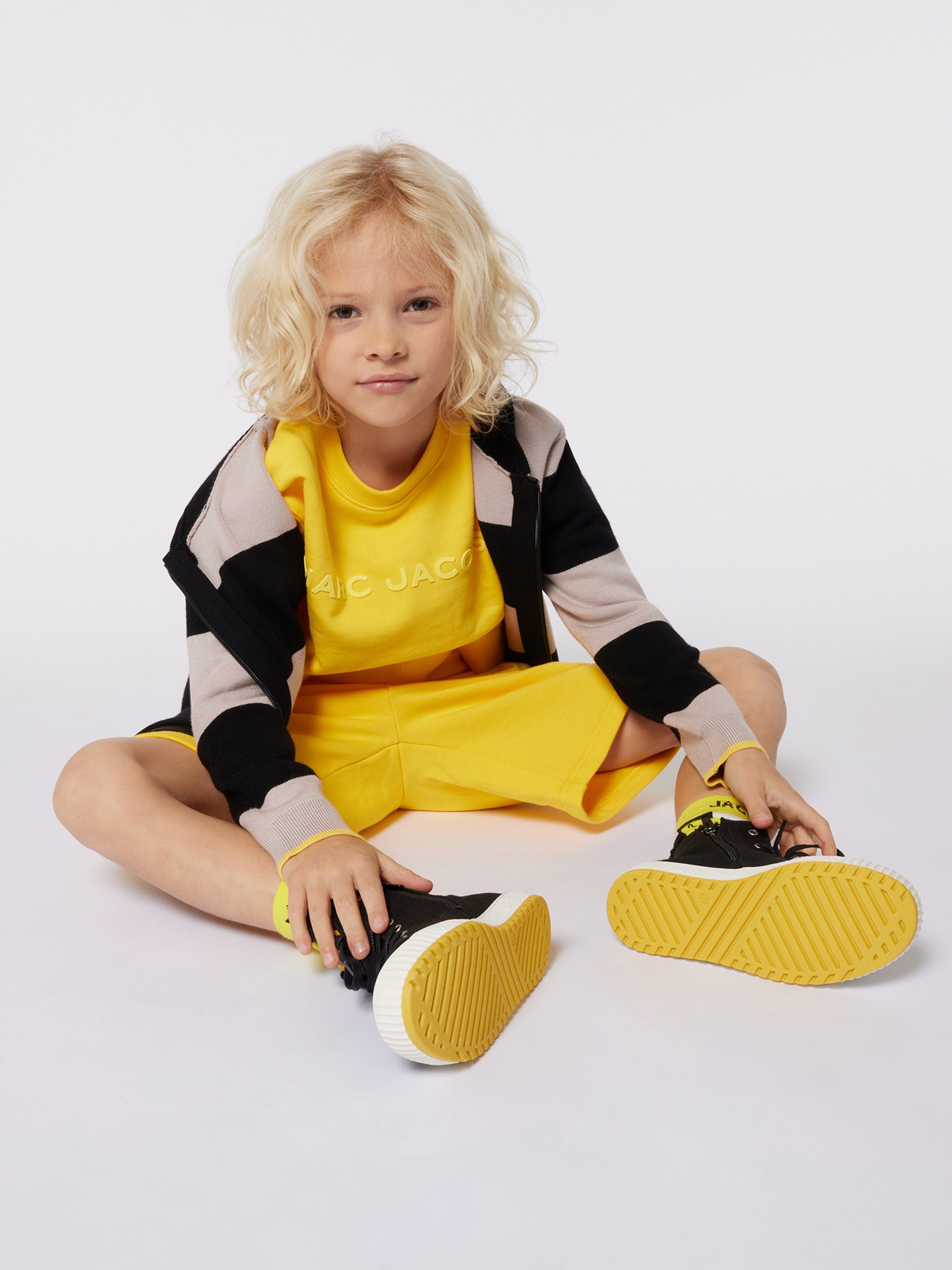 MARC JACOBS Kids Logo T-Shirt in Yellow
