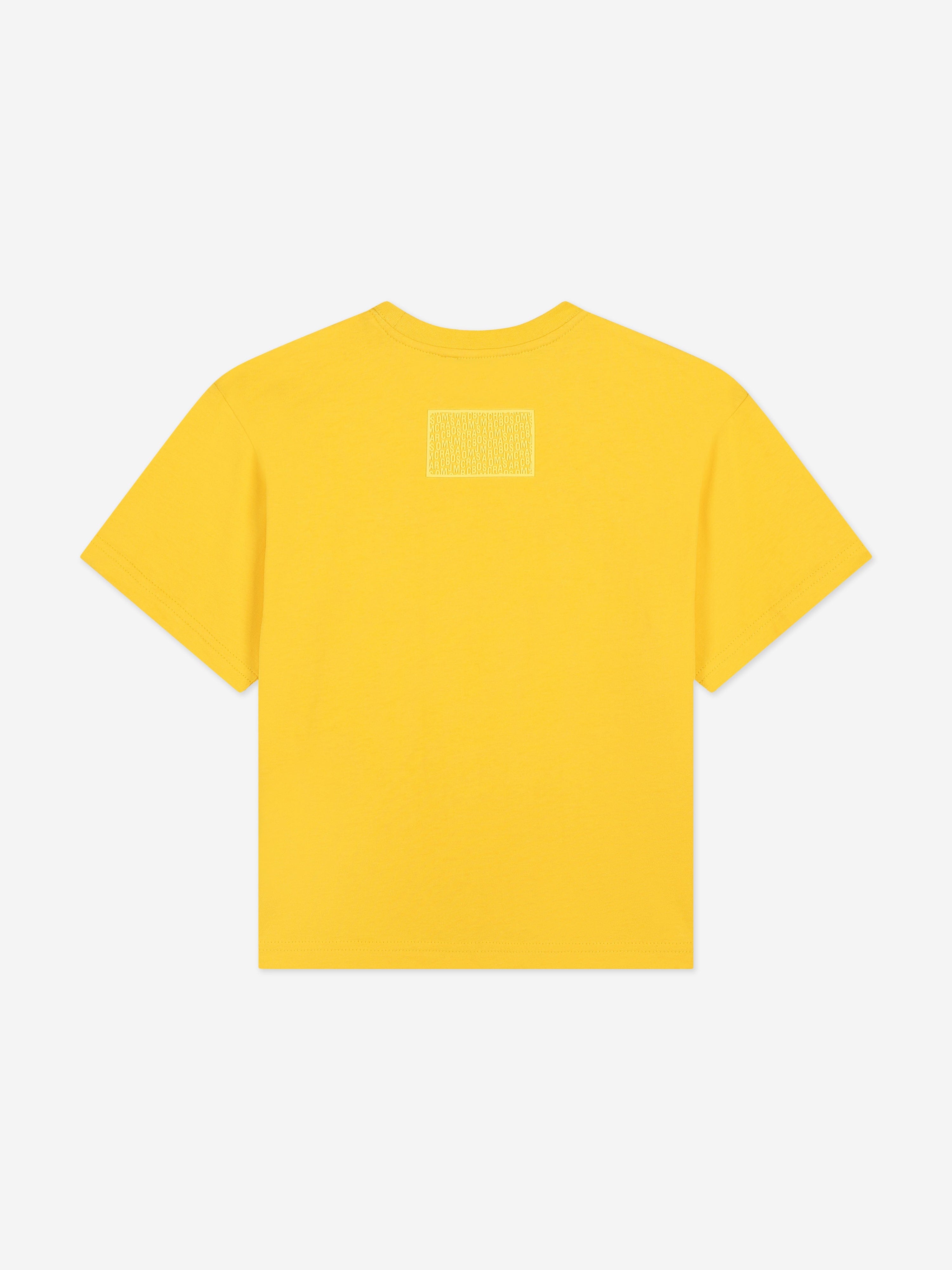 MARC JACOBS Kids Logo T-Shirt in Yellow