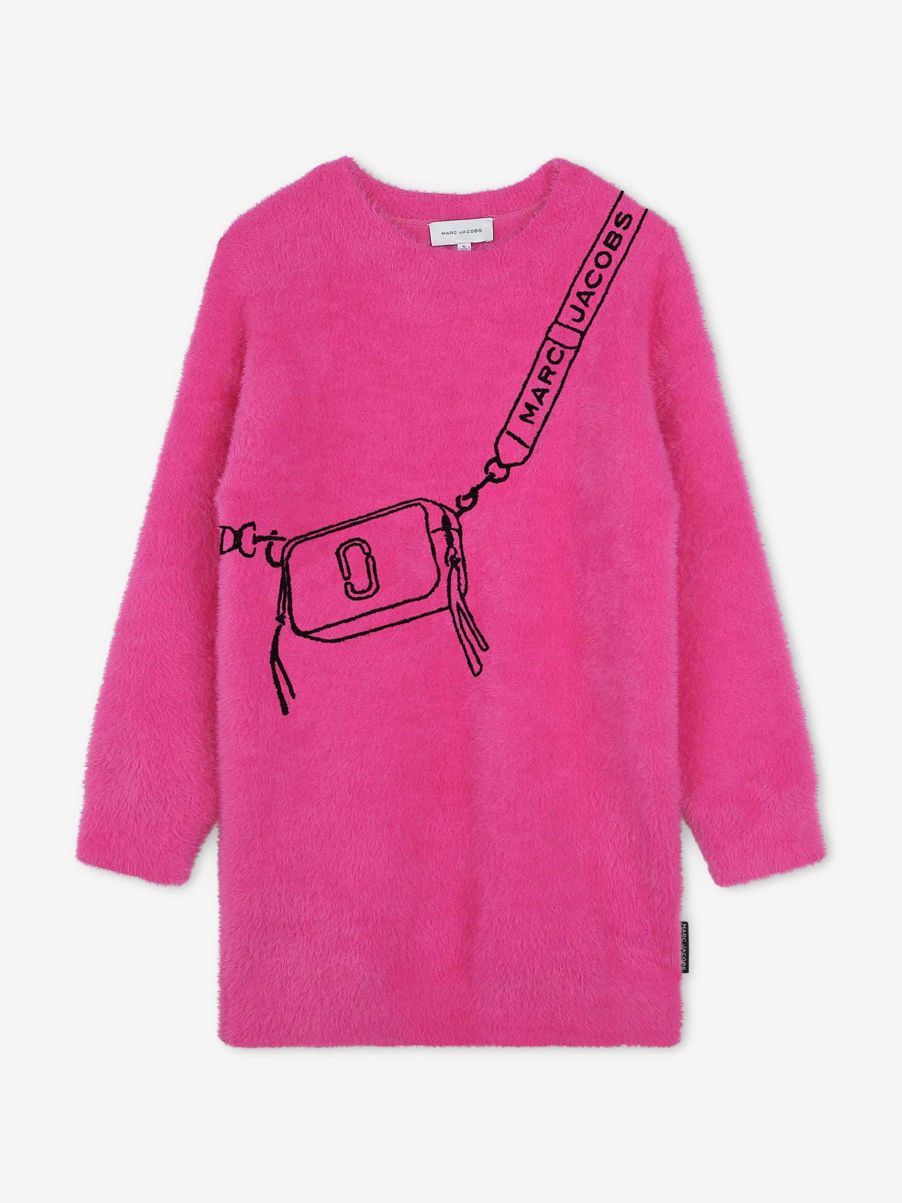 MARC JACOBS Girls Snapshot Bag Knitted Bag in Pink