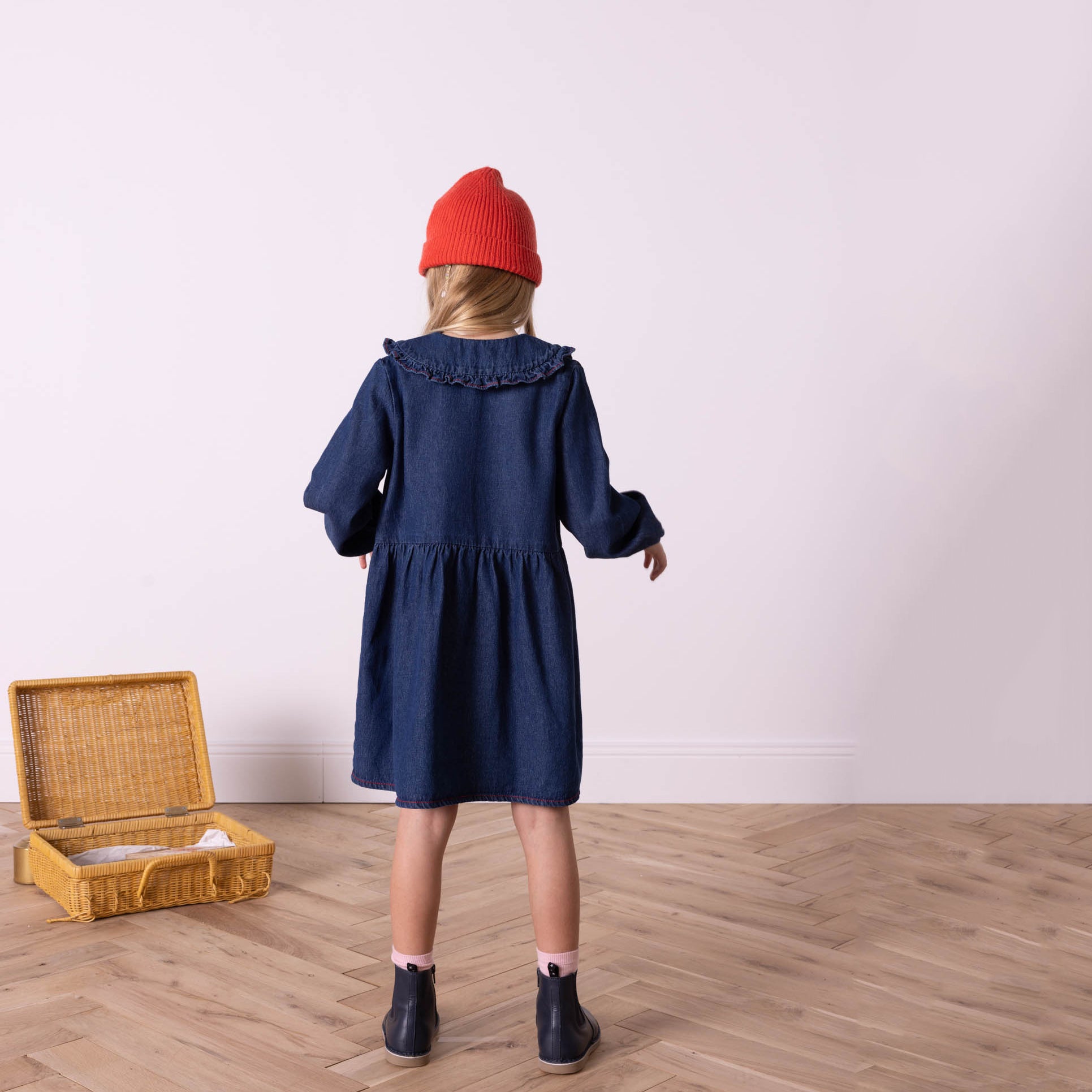 Girls Blue Denim Dress