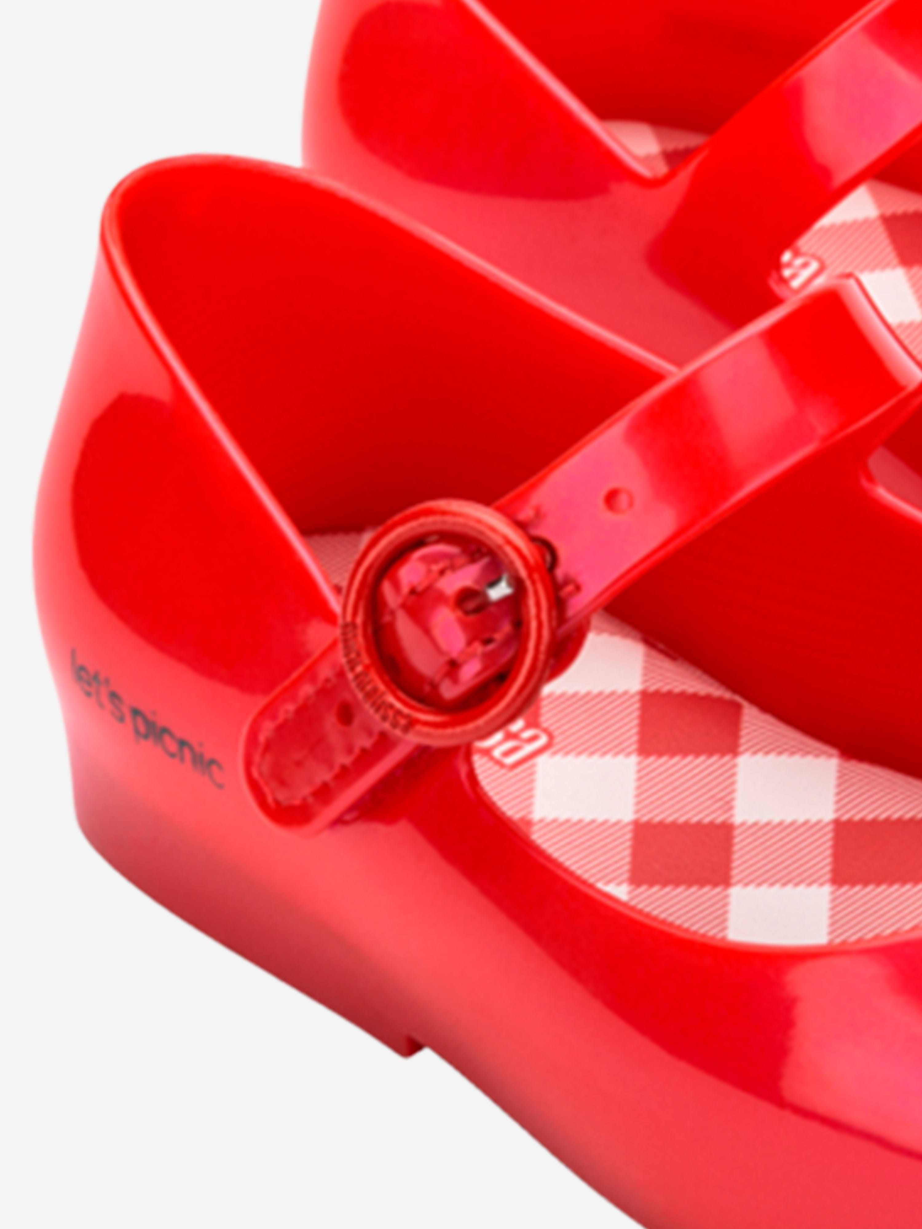 Girls Sweet Love Picnic Ballerinas in Red