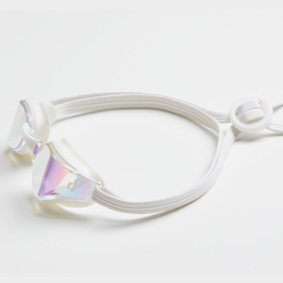 Adult White Rubber Ring Racing Goggles(MILA_CLGD)