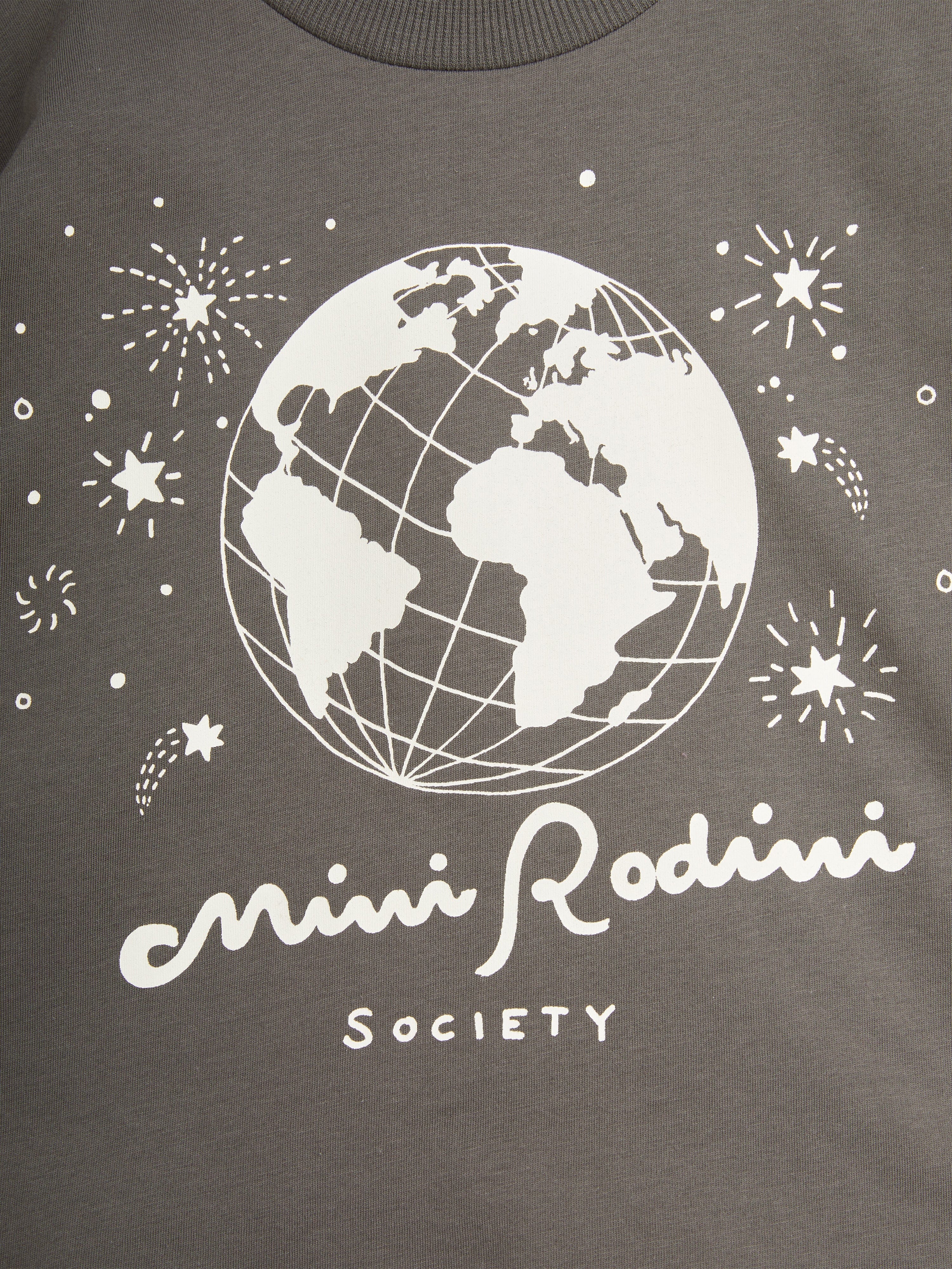 Mini Rodini Boys Society T-Shirt in Grey