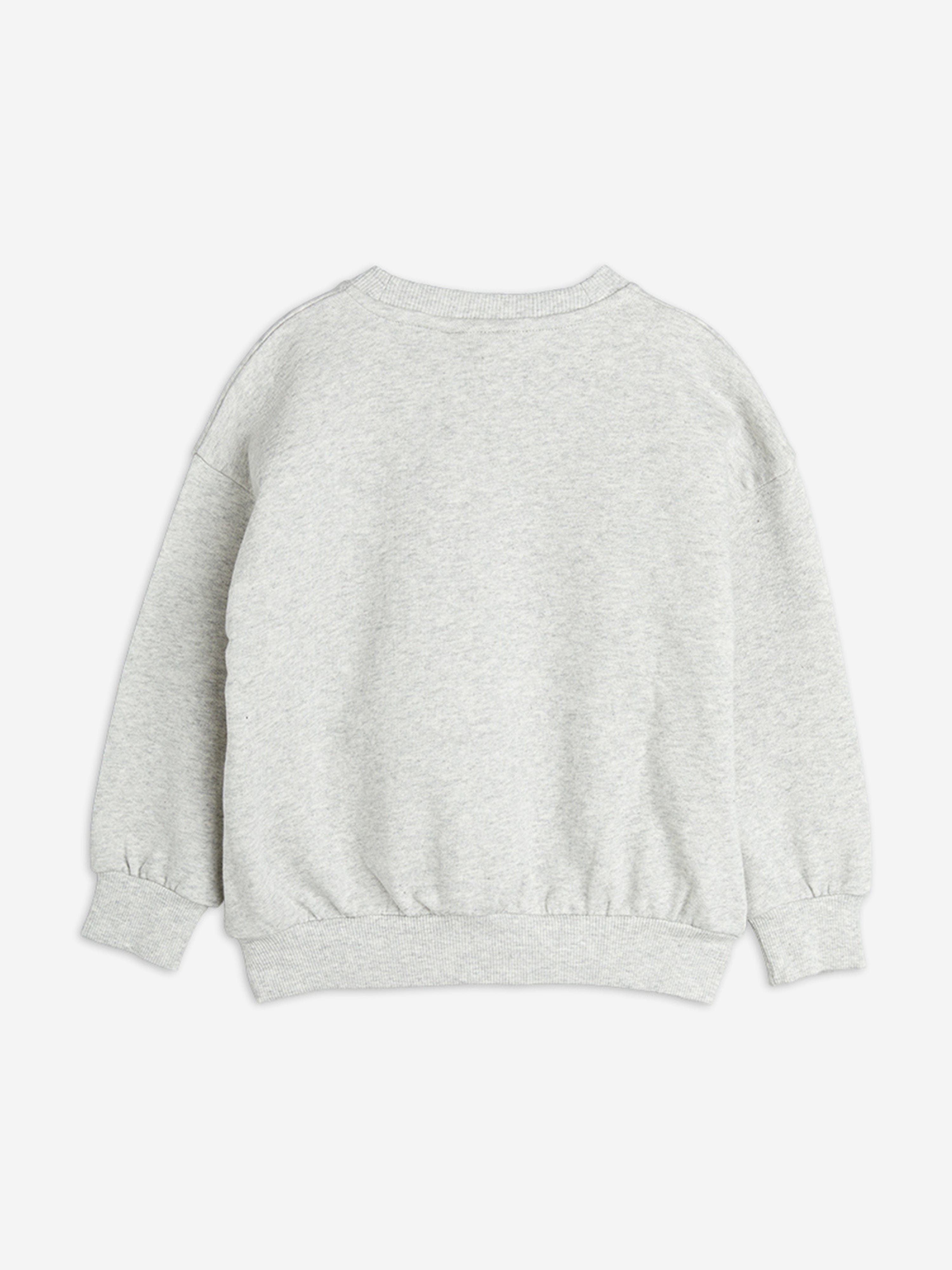 Girls Arrowed Heart Chenille Sweatshirt in Grey
