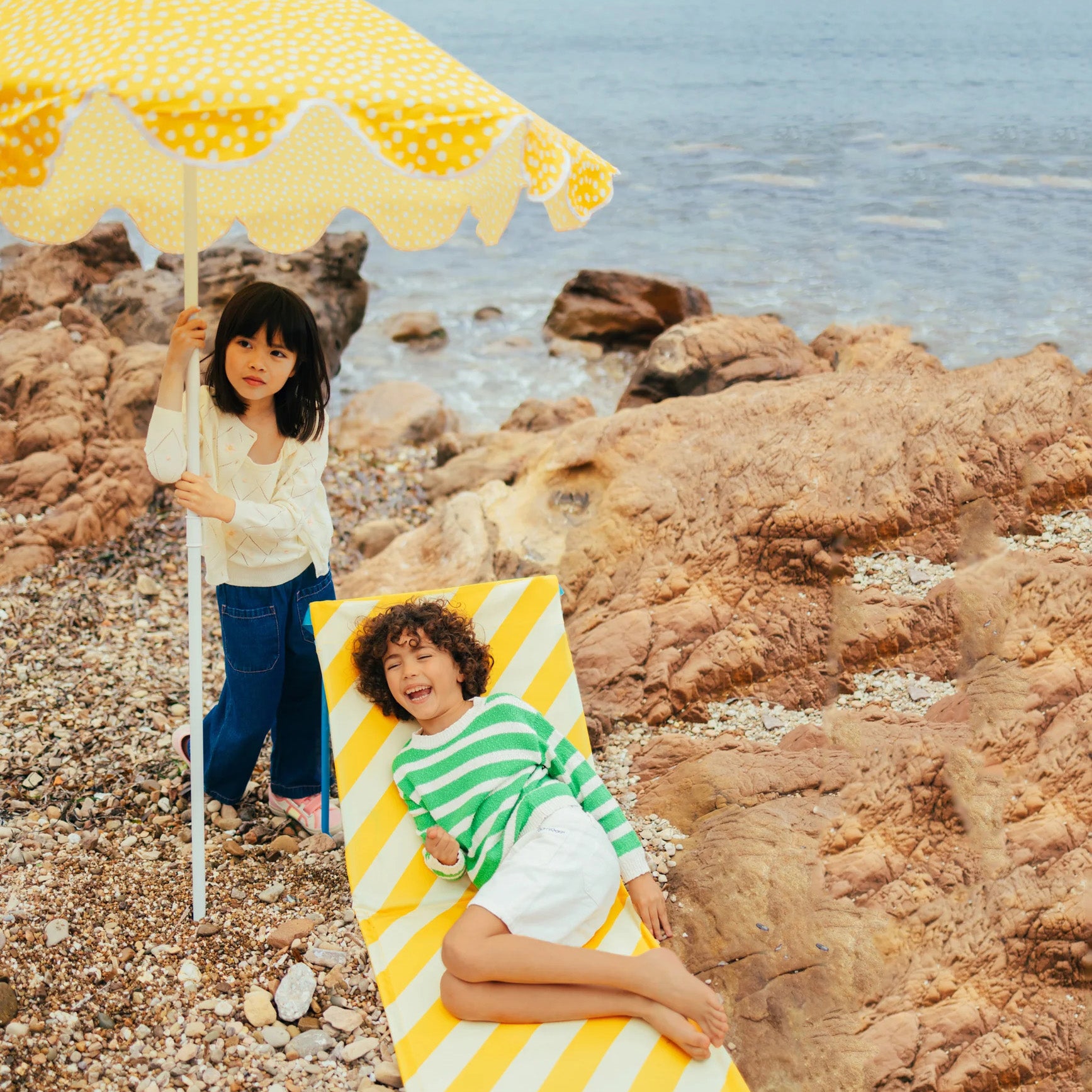 Boys & Girls Green Stripes Sweater