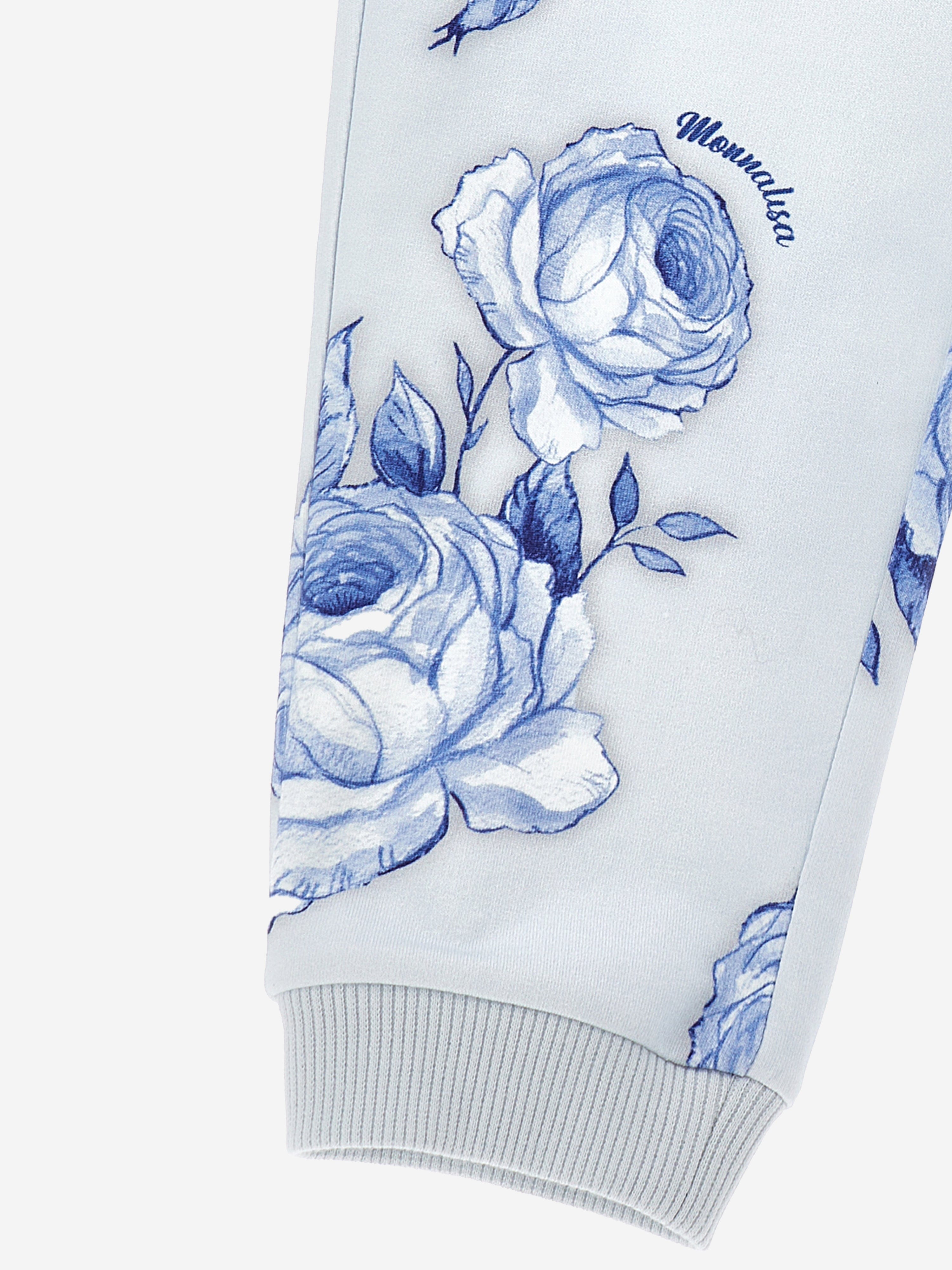 Monnalisa Girls Frozen Print Joggers in White