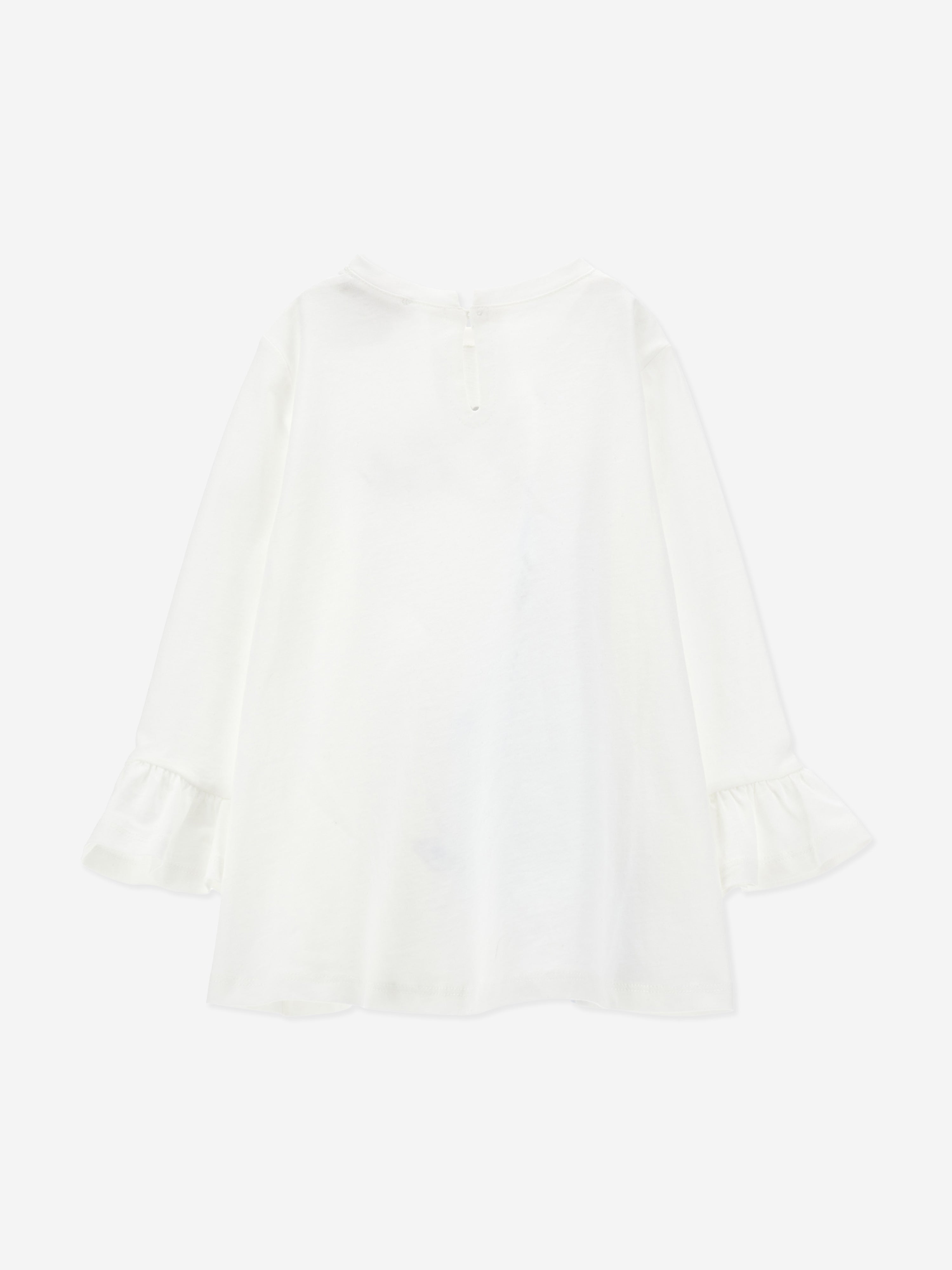 Monnalisa Girls Elsa Maxi T-Shirt in White