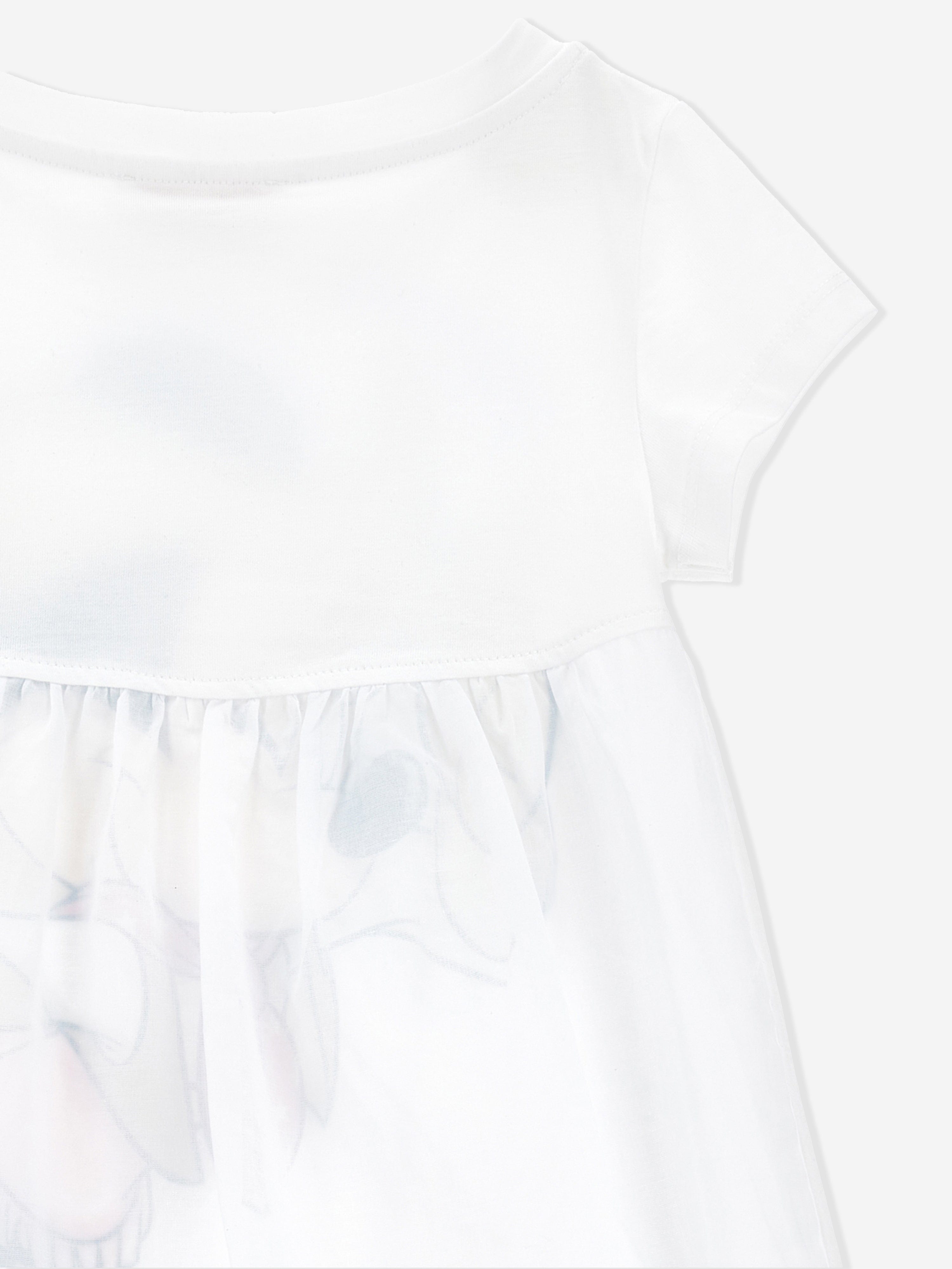 Monnalisa Girls Minnie Cowgirl Maxi T-Shirt in White