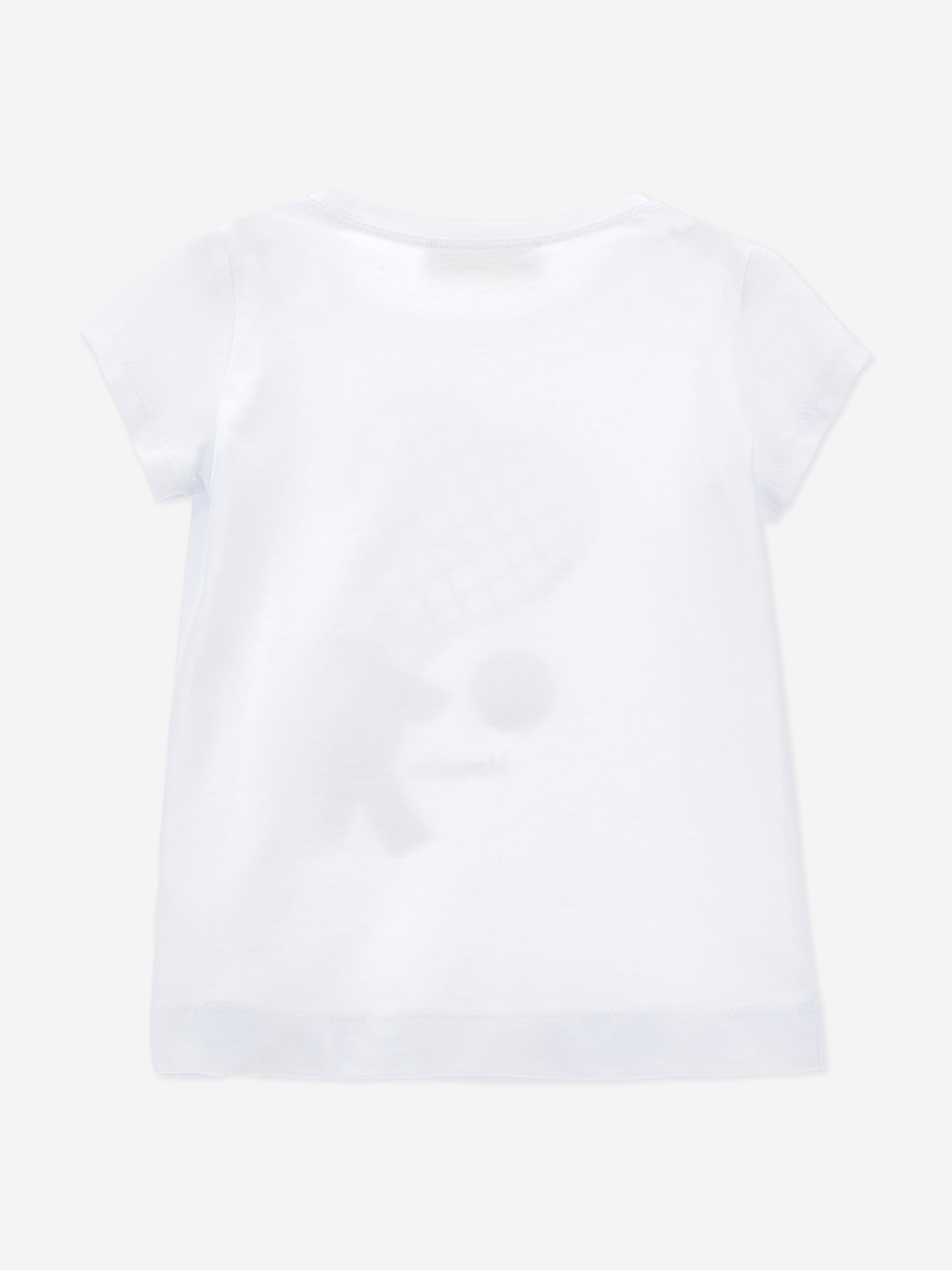 Girls Heart Racket and Ball T-Shirt in White