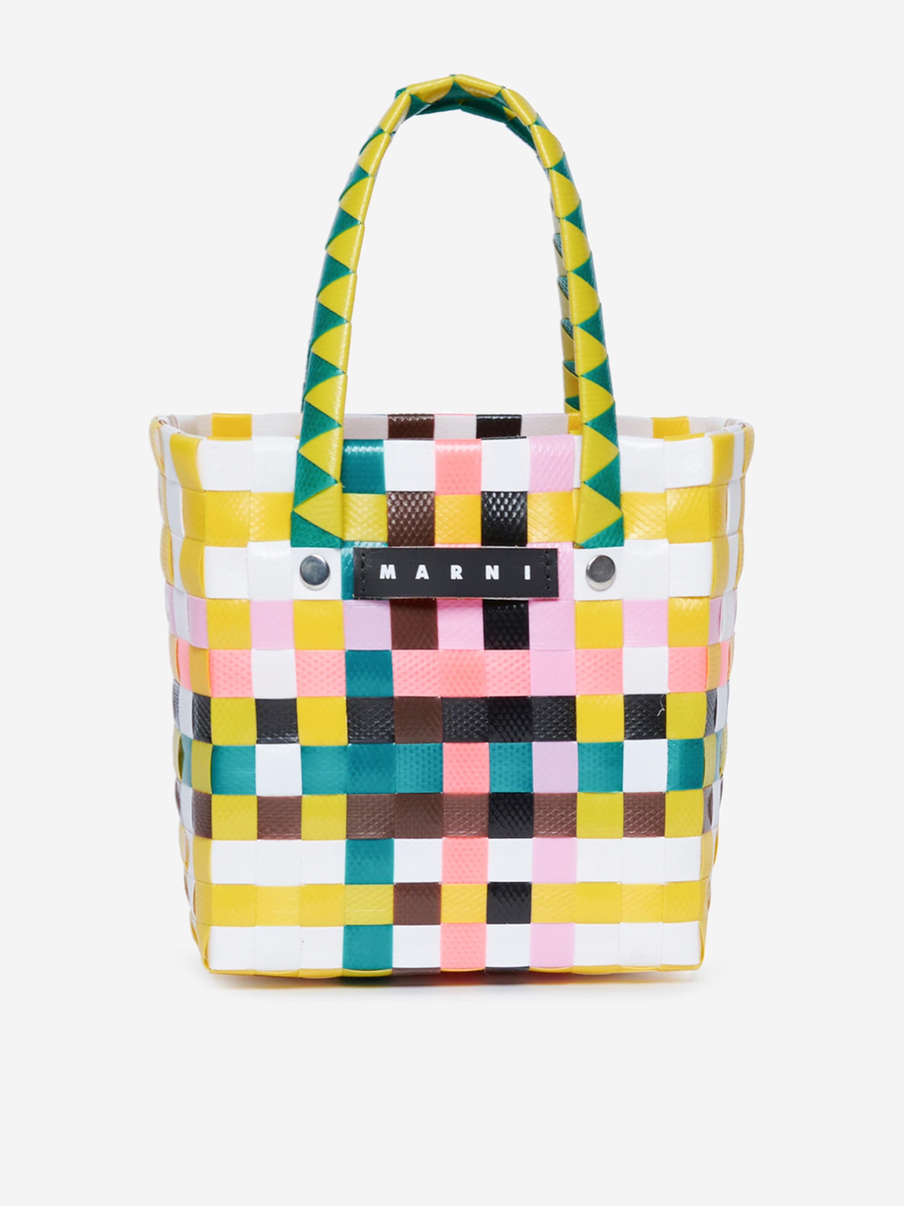 Girls Micro Basket Bag in Multicolour (23cm)