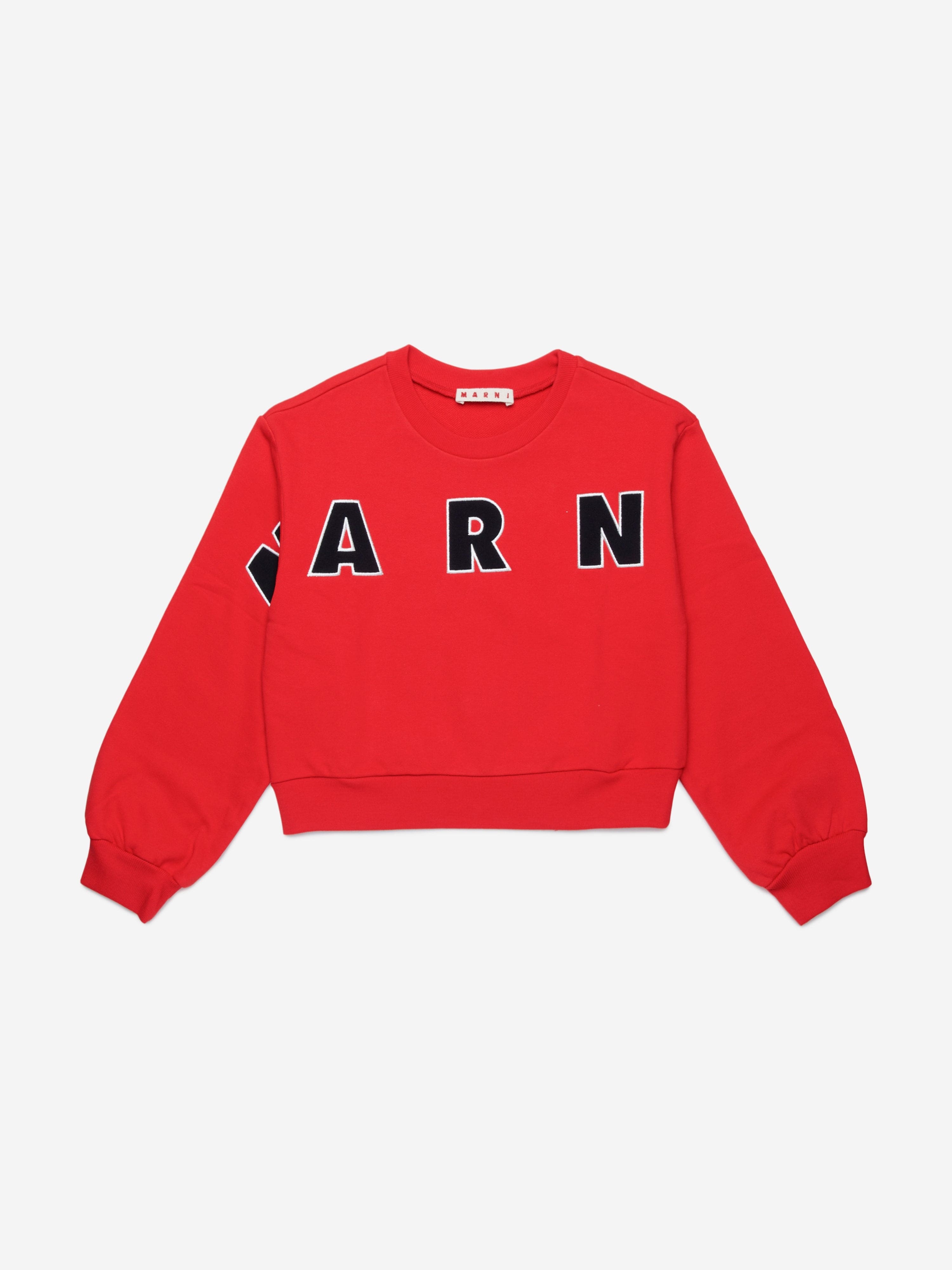 Girls Logo Sweatshirt in Red